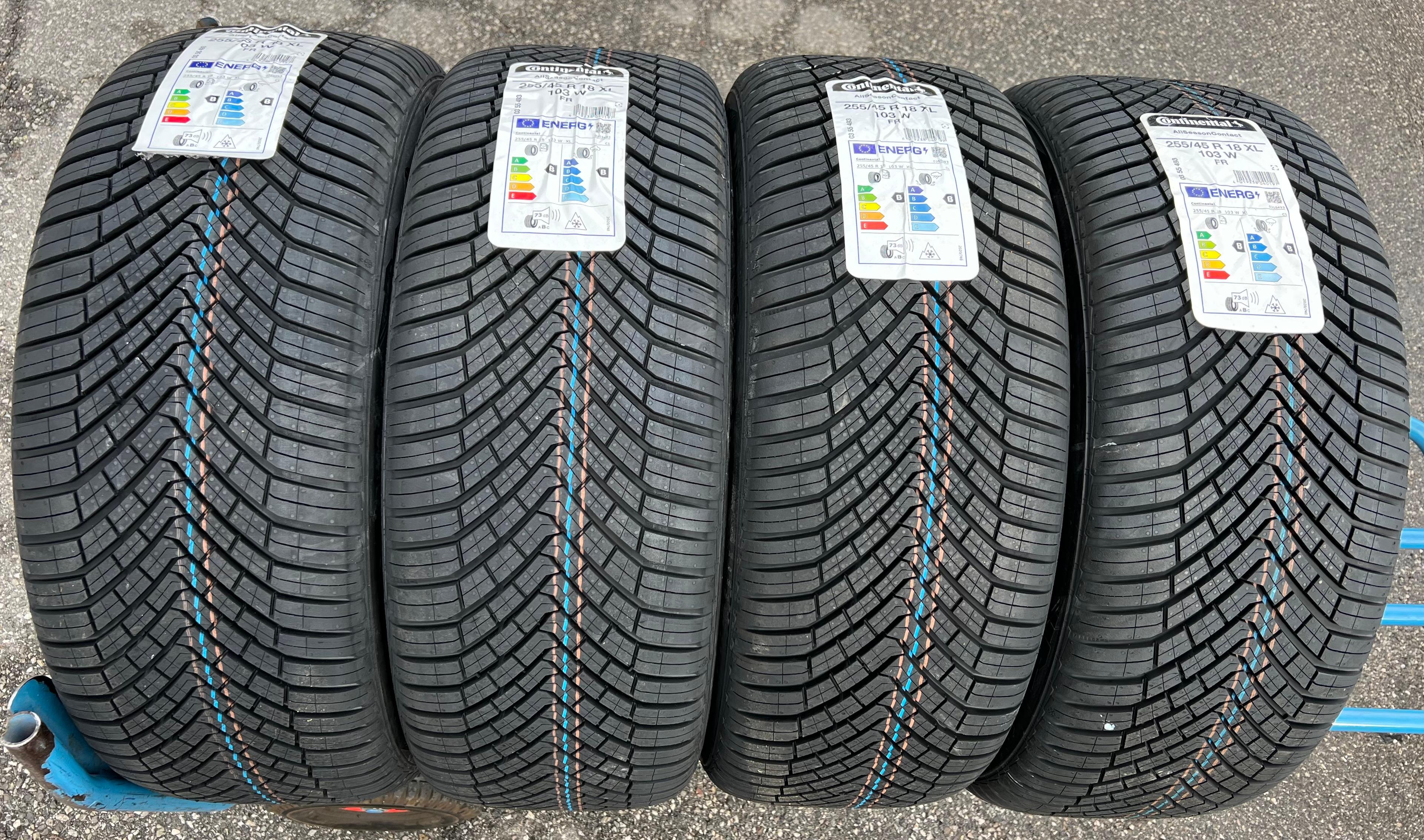 4 x 255/45R18 103W Ganzjahresreifen Continental Allseason Contact 2023