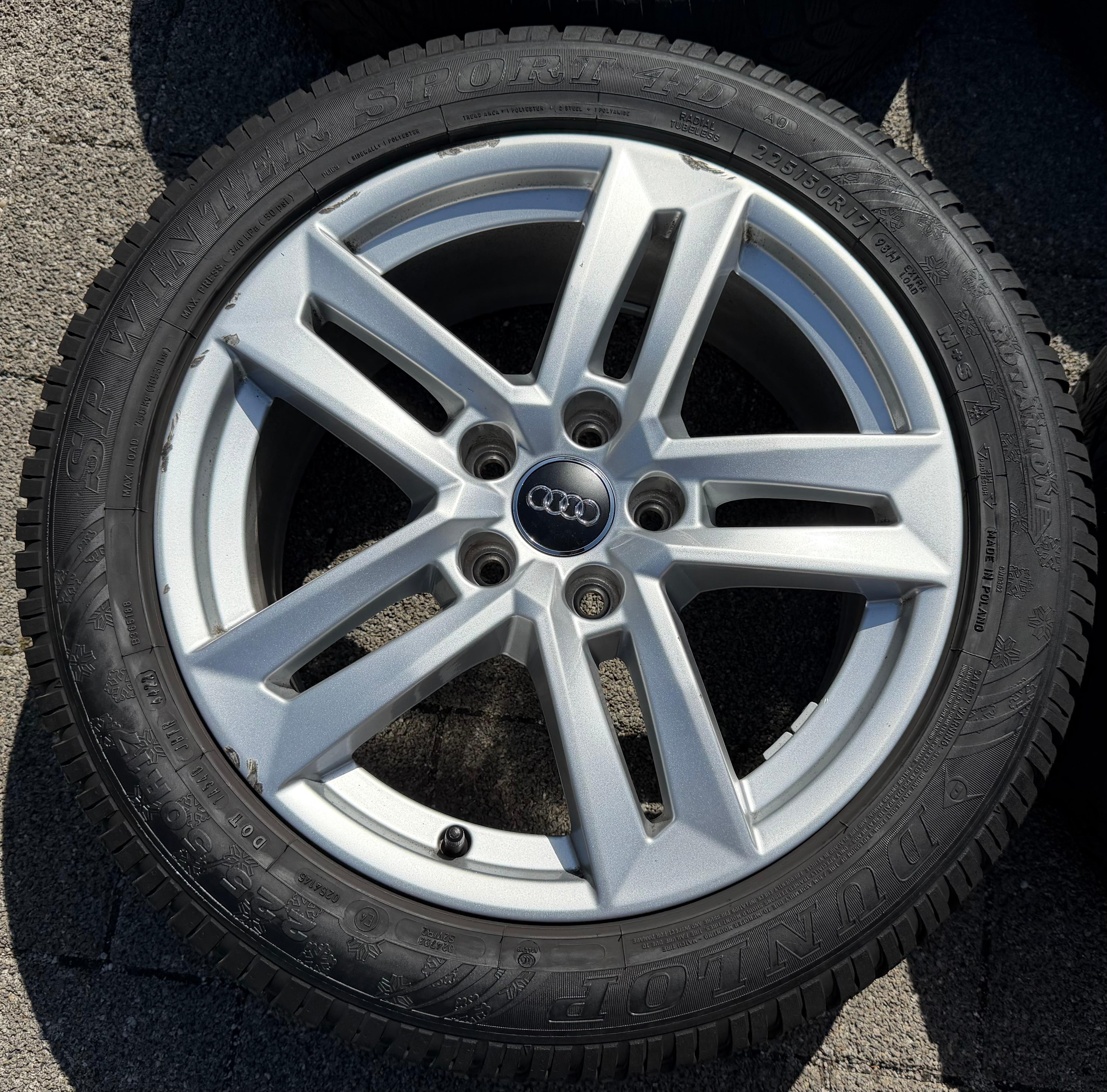 4 Original 17" Alufelgen Audi A4 8W B9 8W0601025P 7x17 ET42