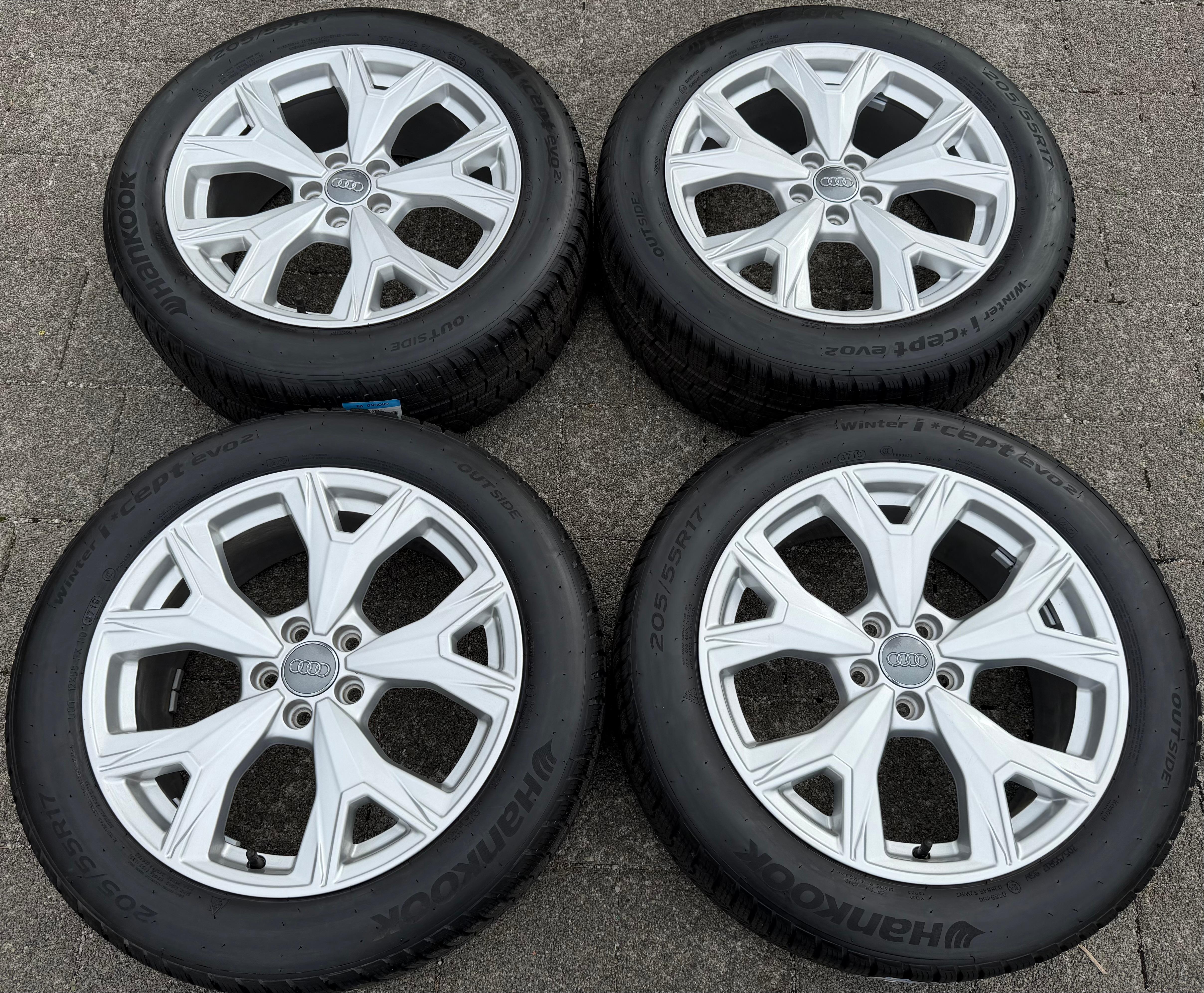 4 Original 17" Alu Winterräder Audi A1 CITY Carver GBH 82A601025S 205/55R17 95V Hankook