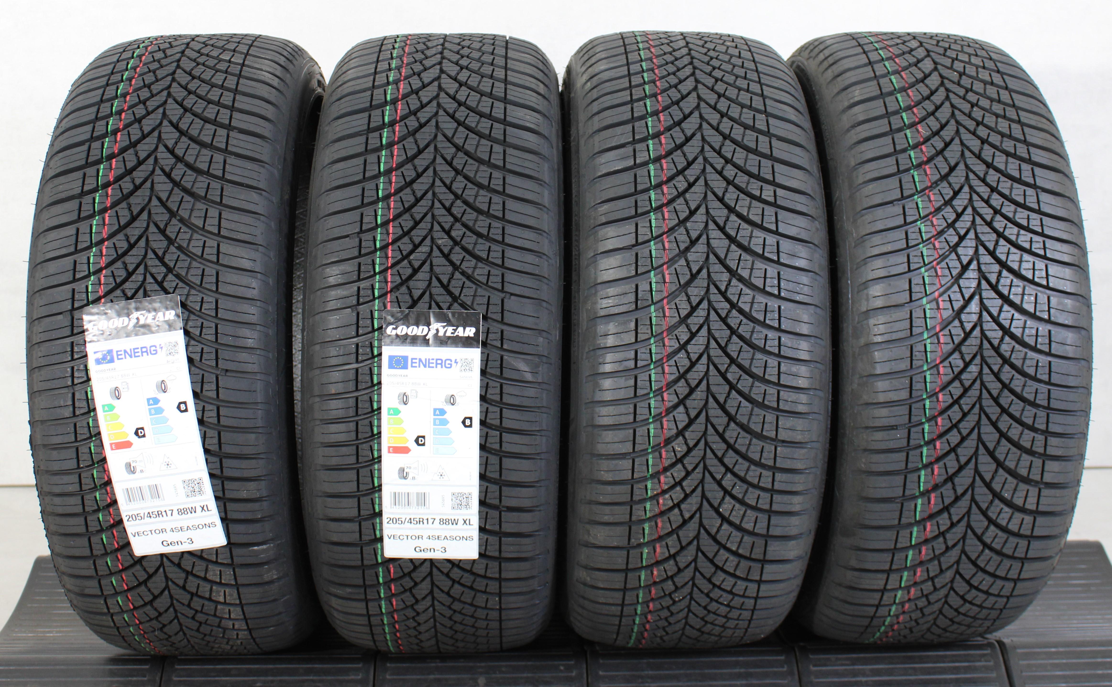 4 x 205/45R17 88W Ganzjahresreifen Goodyear Vector 4 Season GEN-3 2023