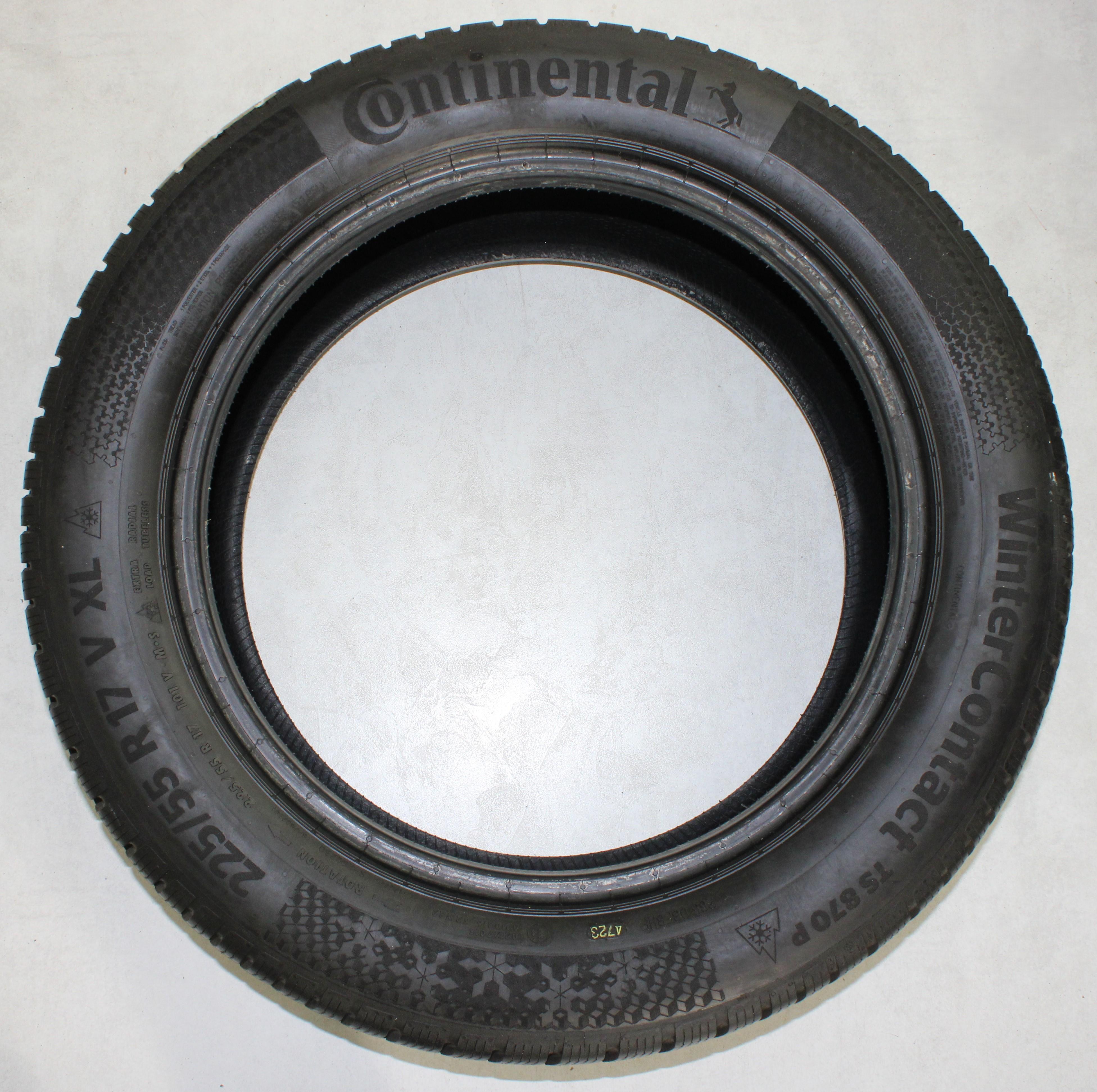 1 x 225/55R17 101V Neumático de invierno Continental Winter Contact TS870P 7,5-8mm 2023 XL