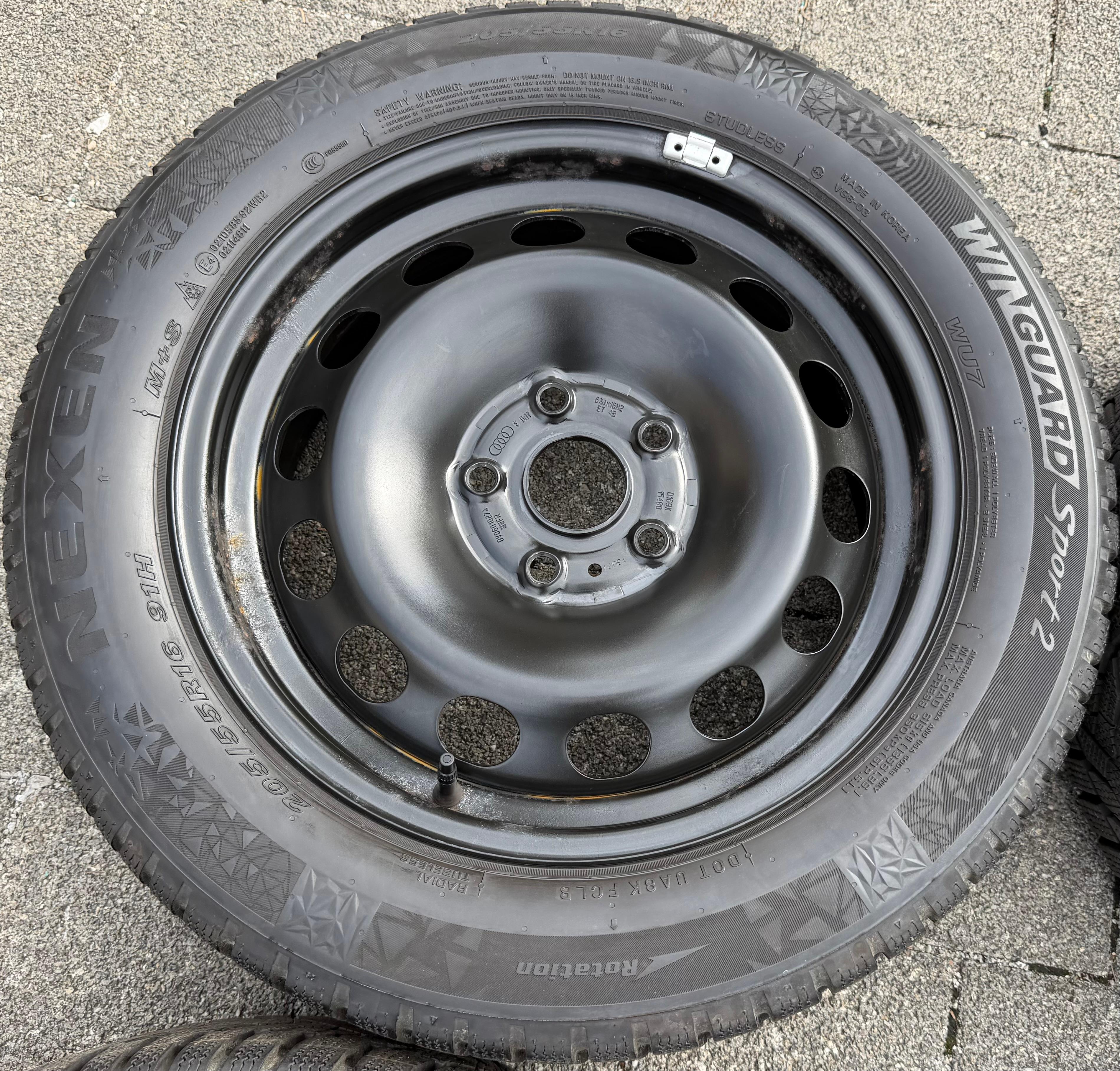 4 Winterräder Audi A3 8V Sportback Cabrio  205/55R16 91H Nexen 8V0601027A 2022