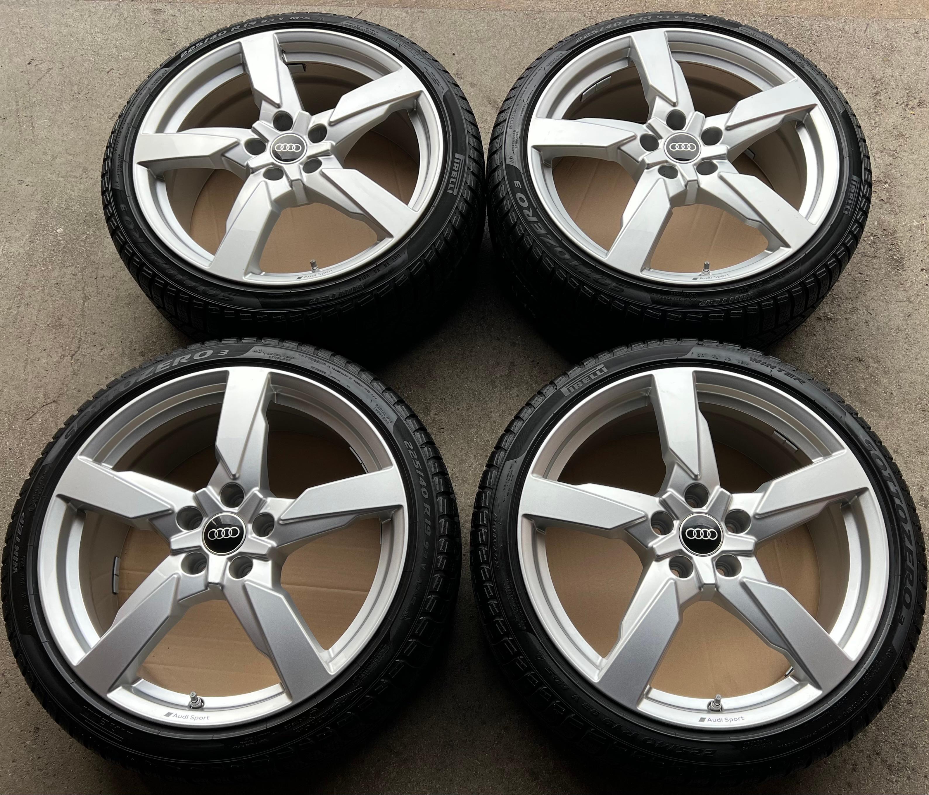 4 ORIGINAL 19" ALU WINTERRÄDER AUDI TT TTS 8S 8S0601025AG 225/40R19 93V PIRELLI