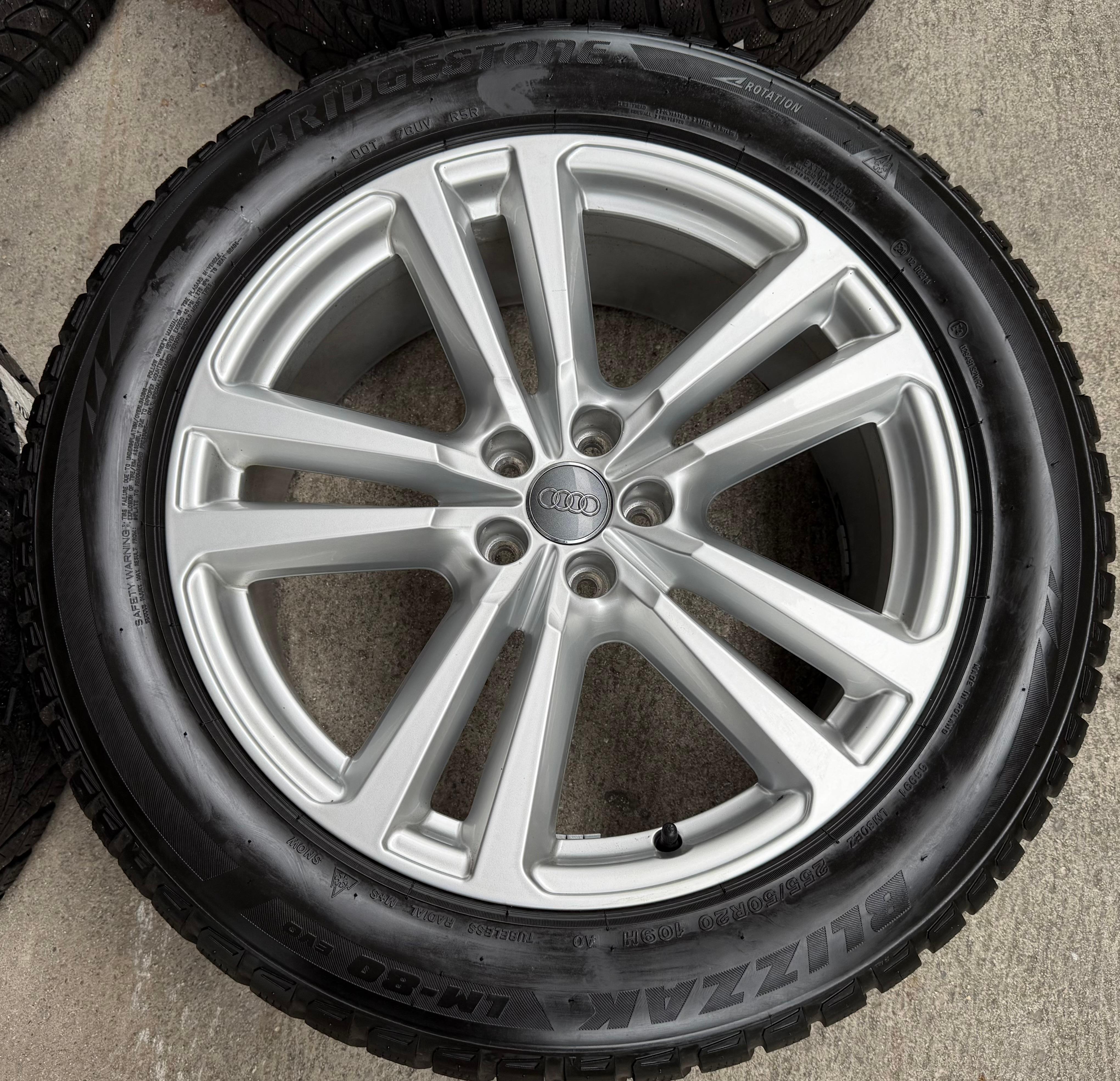4 Original 20" Alu Winterräder Audi Q7 4M 255/50R20 109H 4M0601025G Winterreifen