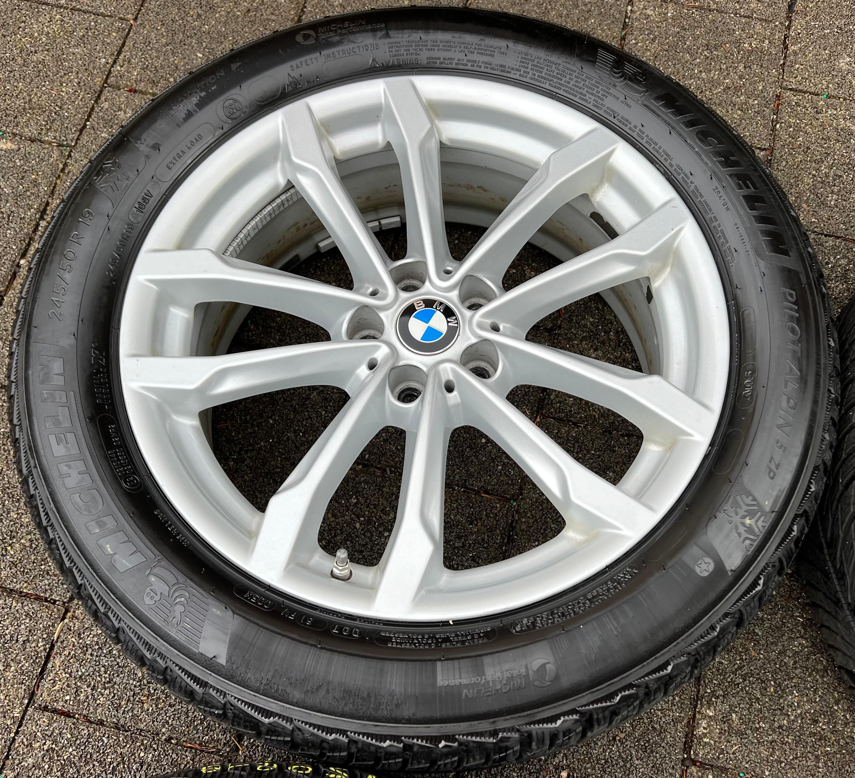 4 ROUES D'HIVER ORIGINALES 19" EN ALU BMW X3 G01 X4 G02 STYLING 691 MICHELIN RDKS FRANCO DOMICILE