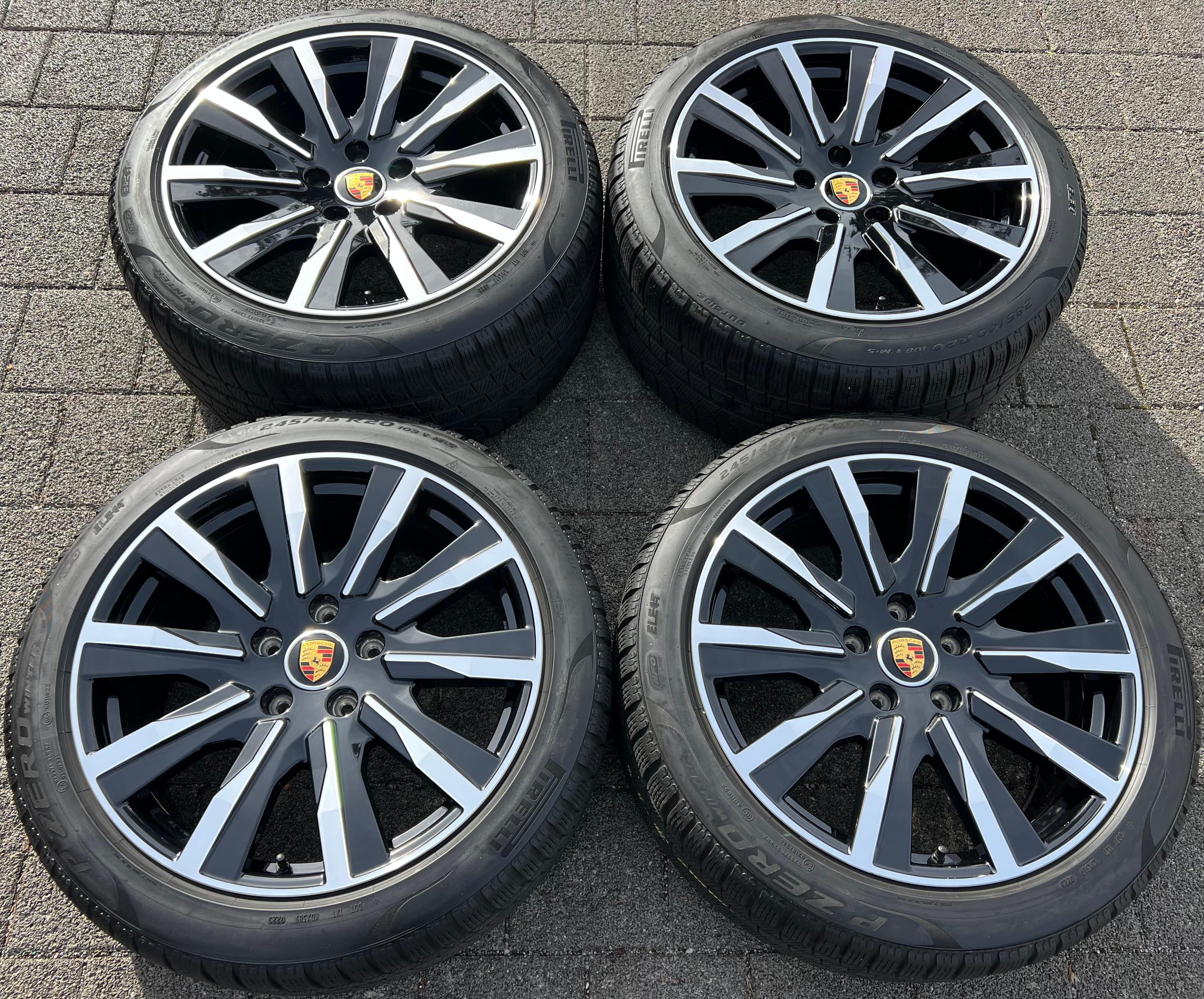 4 ORIGINAL 20" ALU WINTERRÄDER PORSCHE TAYCAN TEQUIPMENT RDKS FREIHAUS