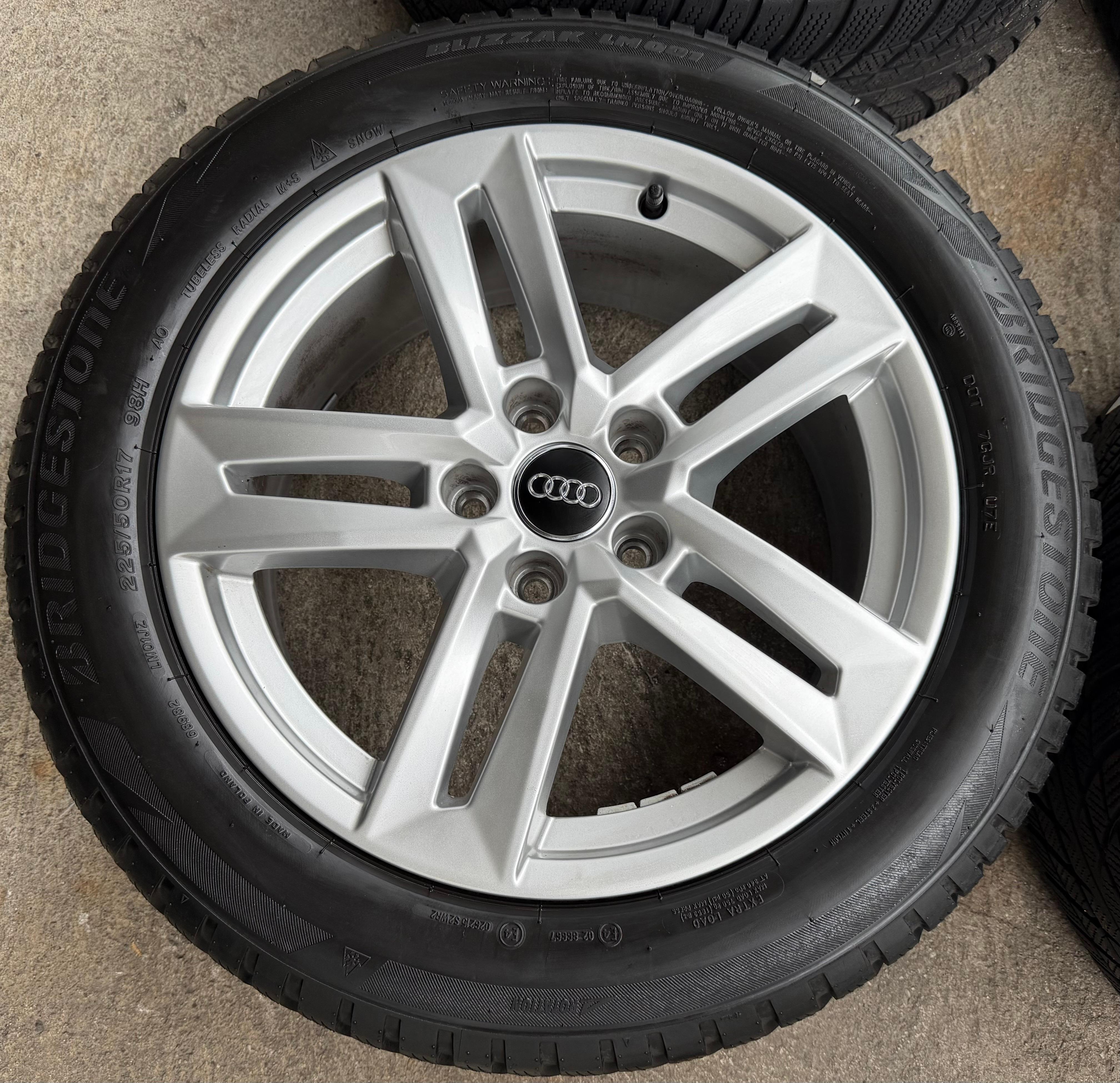 4 Original 17" Alu Winterräder Audi A4 B9 8W 8W0601025P 225/50R17 98H Bridgestone