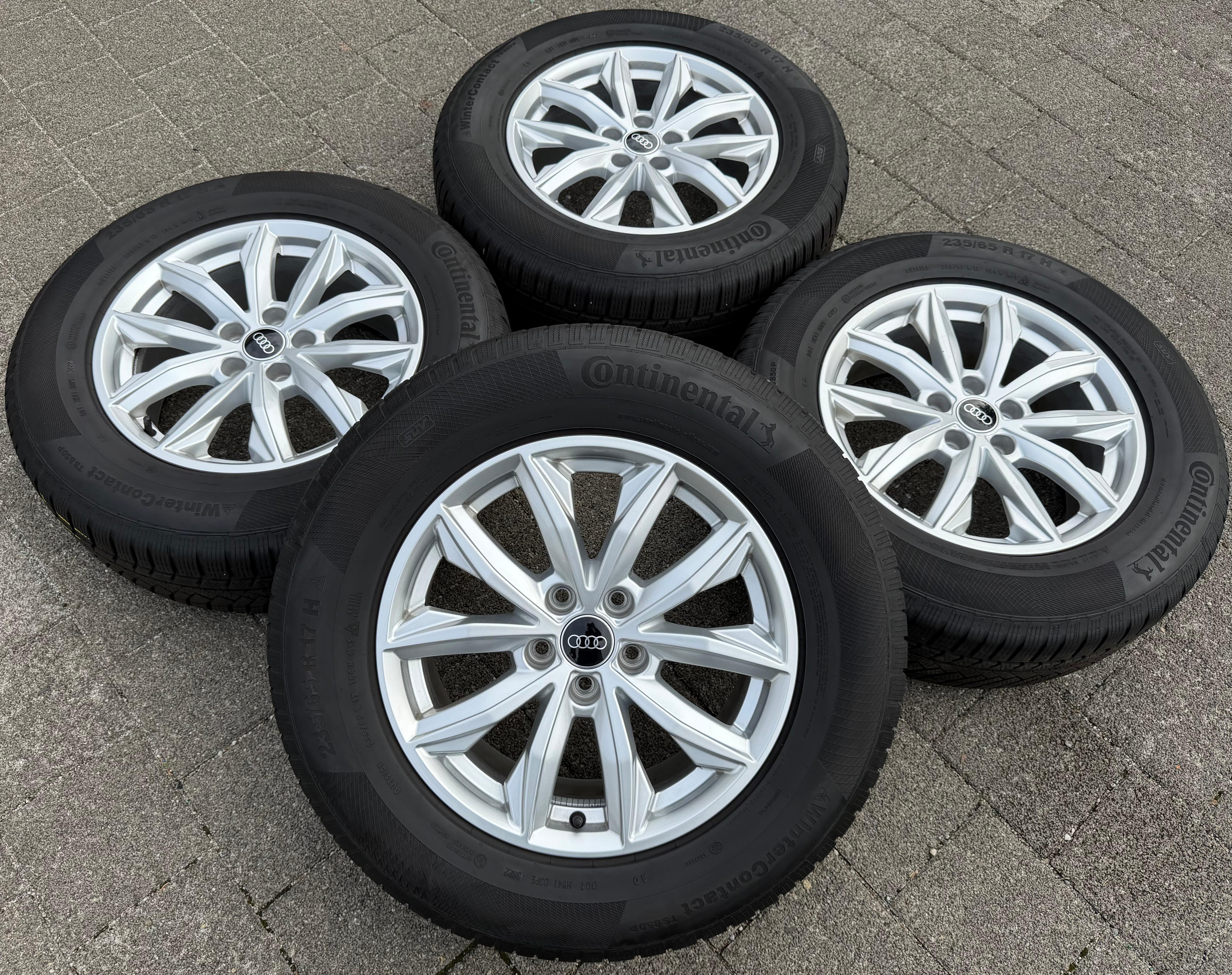 4 roues hiver en alliage d’origine 17" Audi Q5 FY 80A601025J 7x17 ET34 235/65R17 104H 2022