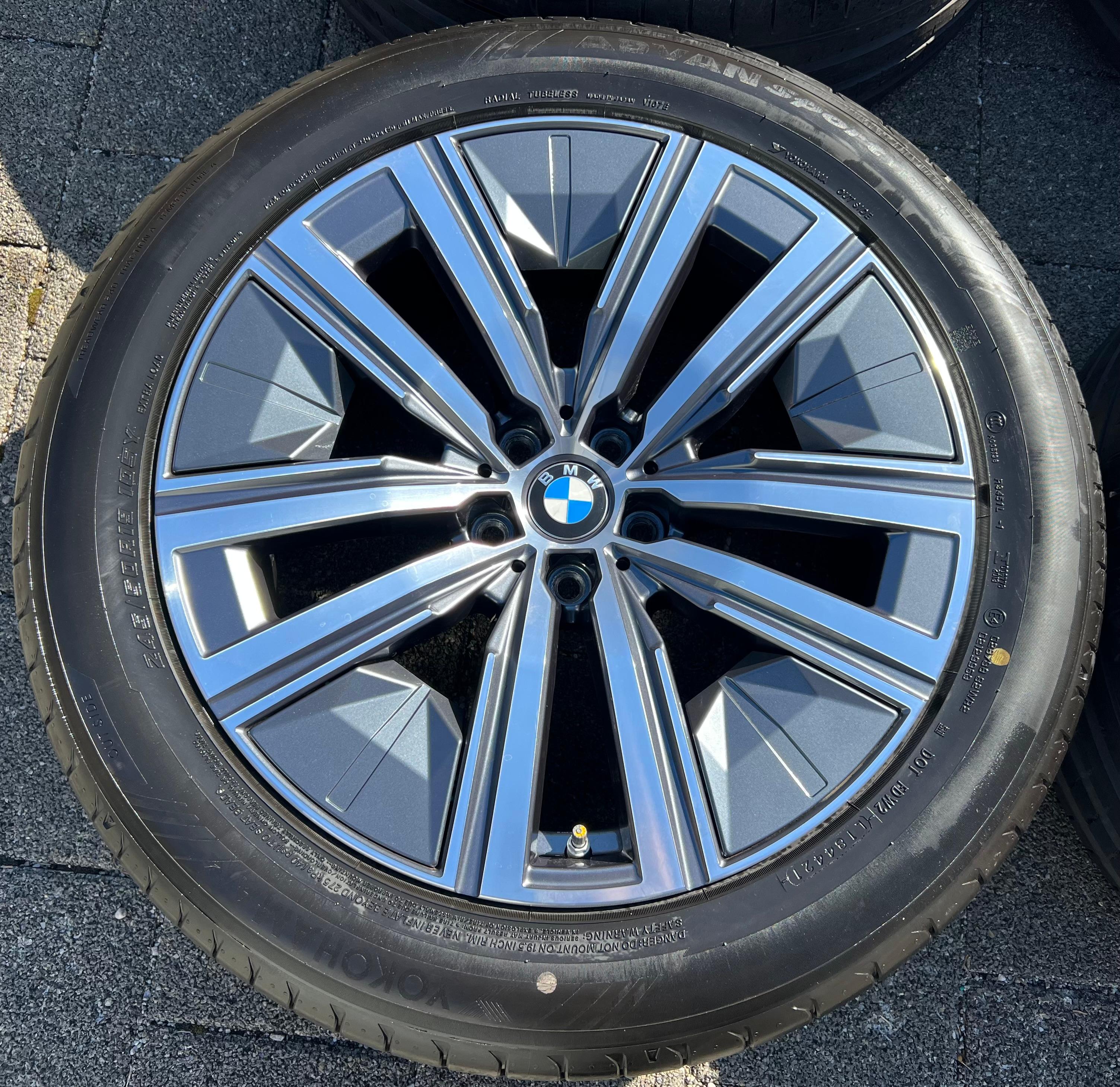 4 CERCHI IN ALLUMINIO ORIGINALI DA 19" SOMMER PER BMW SERIE 7 G70 E X3 G45 STYLING 904 245/50R19 105Y 2022