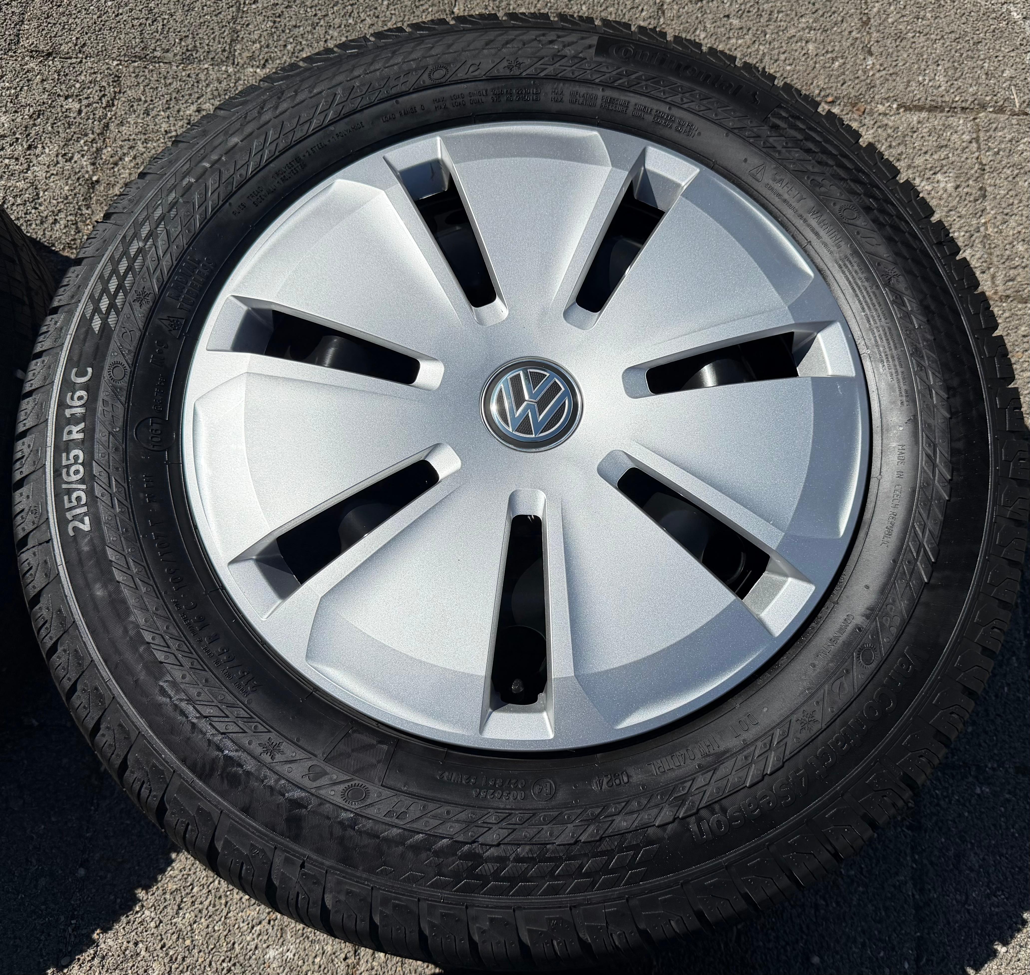 4 neumáticos para todas las estaciones para furgoneta VW T5 y T6, 215/65R16C 109/107T, Continental 2024, M+S