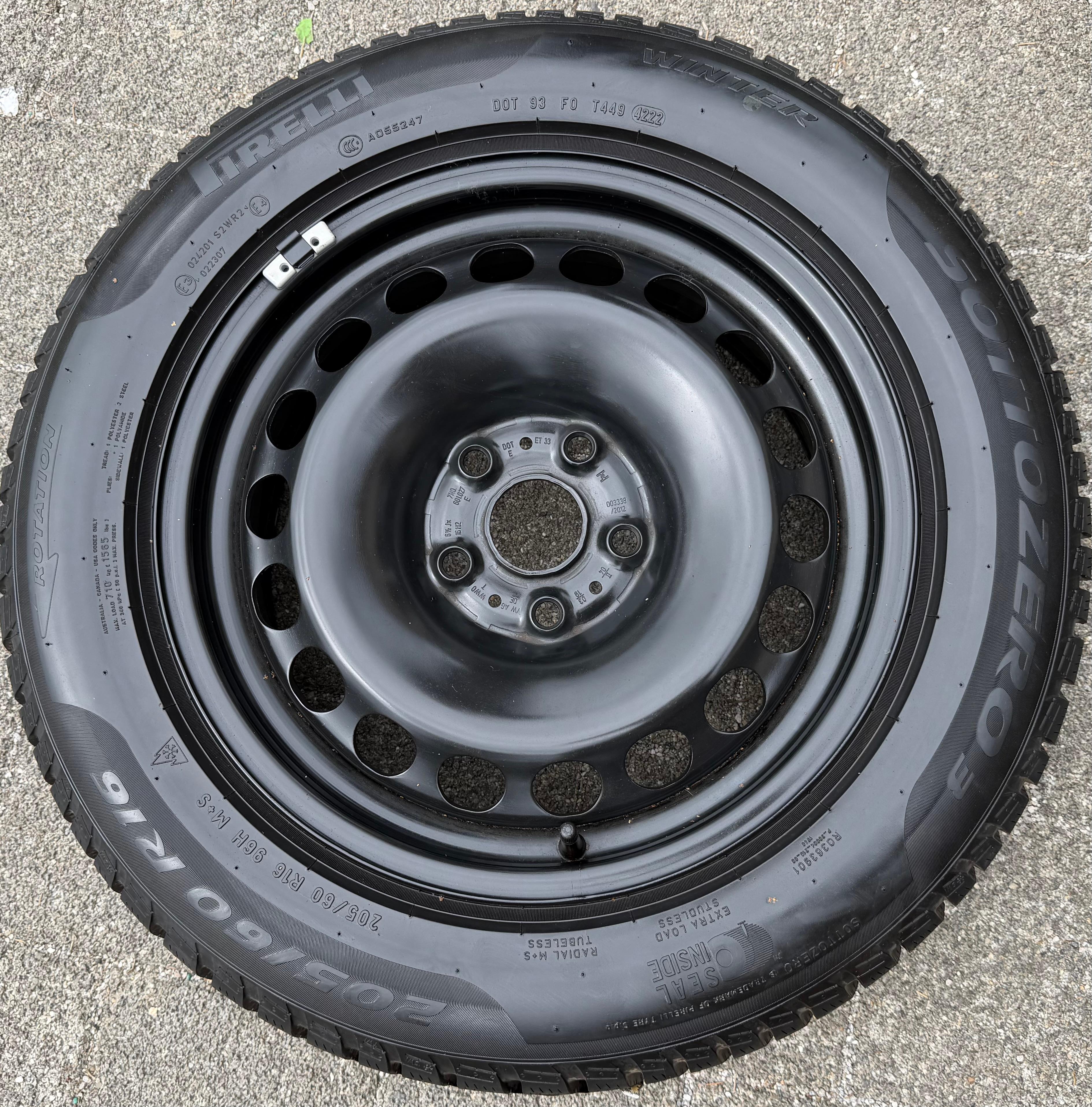 1 x Stahlfelge 6,5x16 ET33 VW Sharan 7N Tiguan 5N Seat Alhambra 7N0601027E