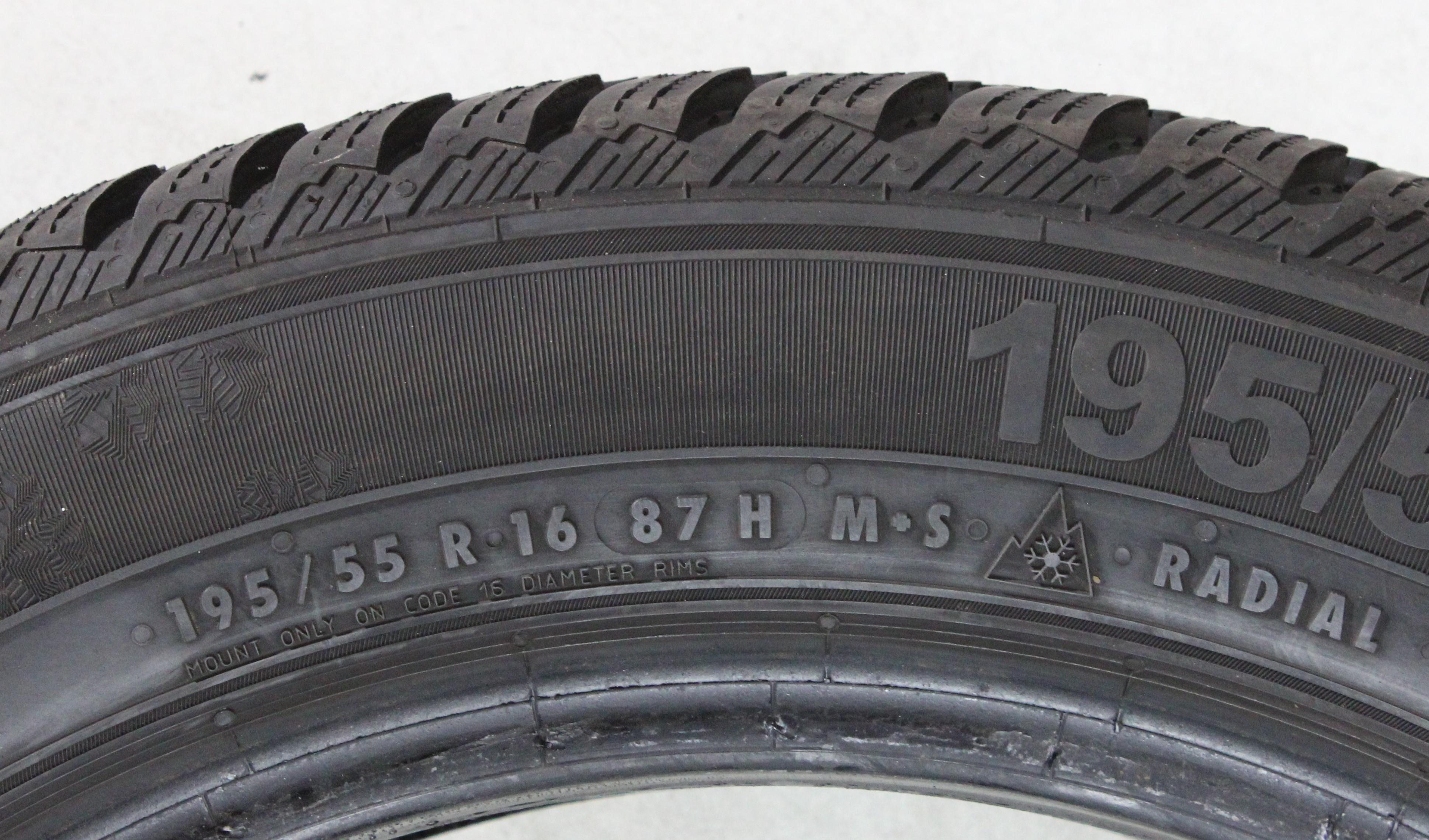 2 x pneumatici invernali 195/55R16 87H Semperit Speed-Grip 3 6,5-7mm 2018