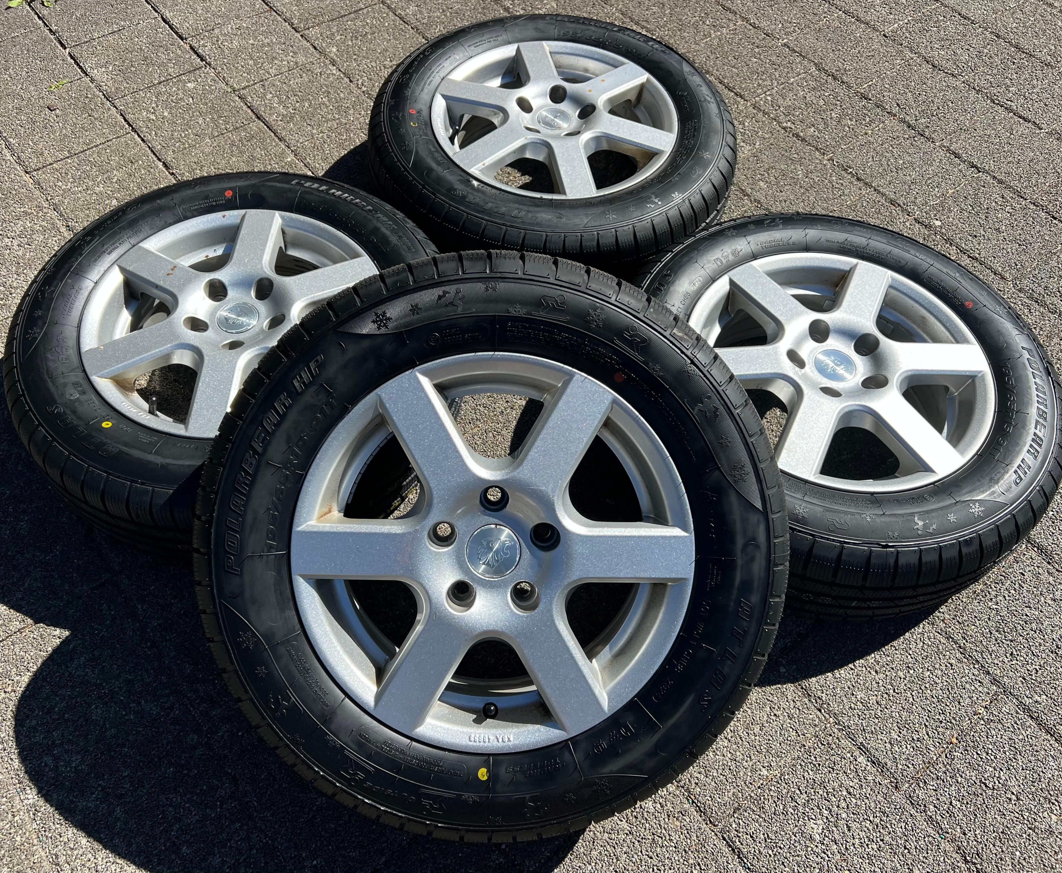 4 ALU WINTERRÄDER VW GOLF 5 6 7 TOURAN CADDY SKODA OCTAVIA 5E SEAT LEON ALTEA FREIHAUS