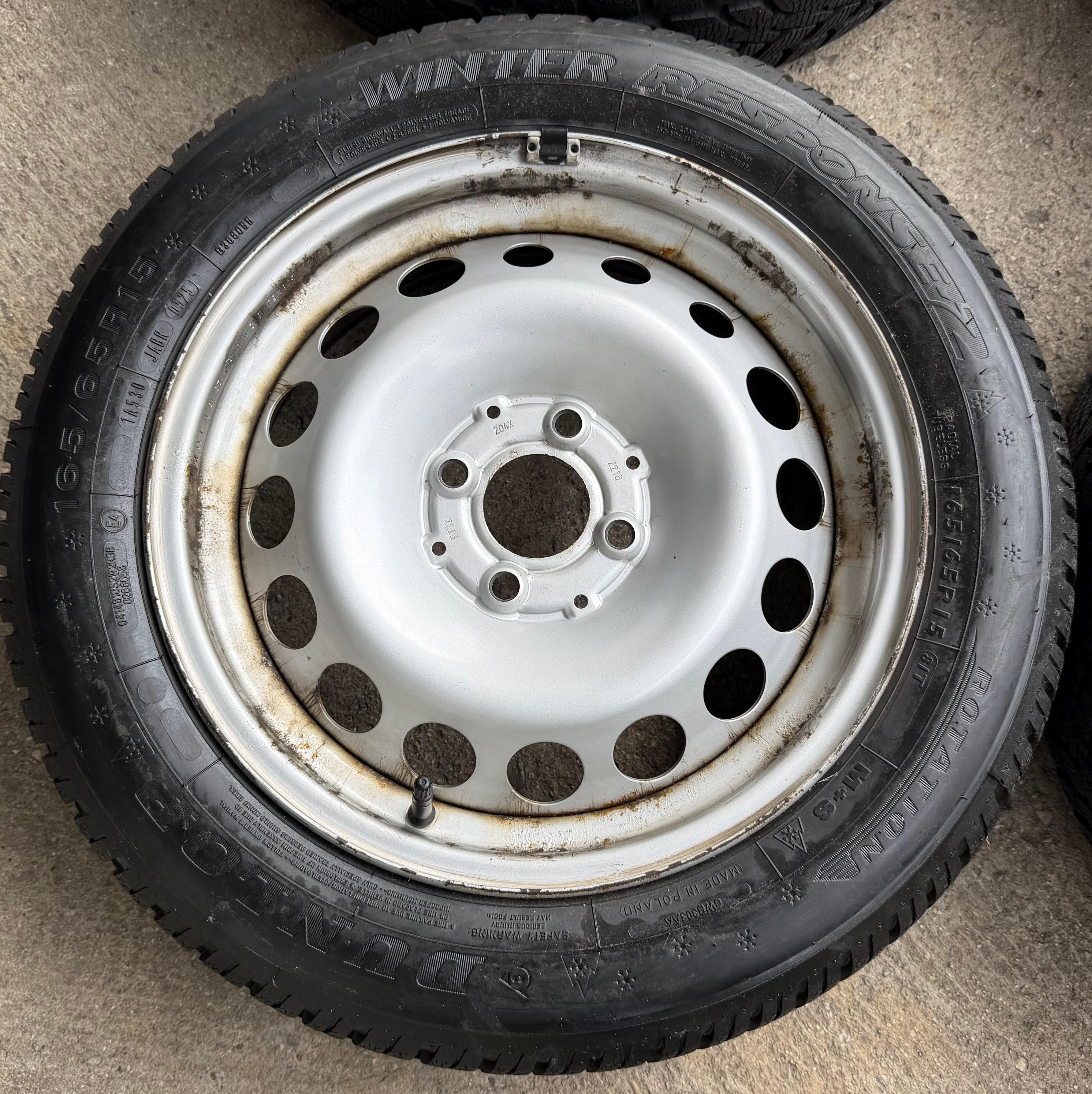 4 Original Winterräder Smart 453 165/65R15 81T 185/60R15 84T Dunlop RDKS
