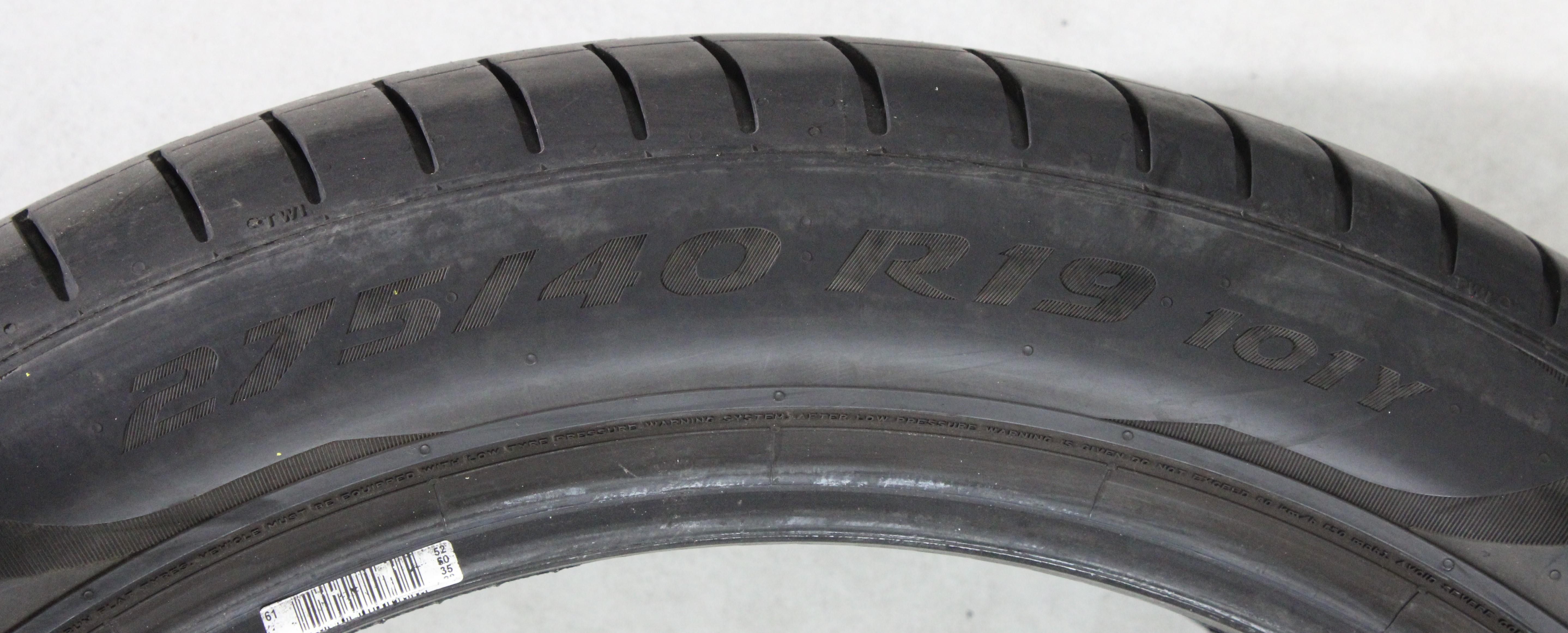 1 x 275/40R19 101Y Sommerreifen Pirelli Pzero PZ4 * Runflat 4,5-5mm 2023