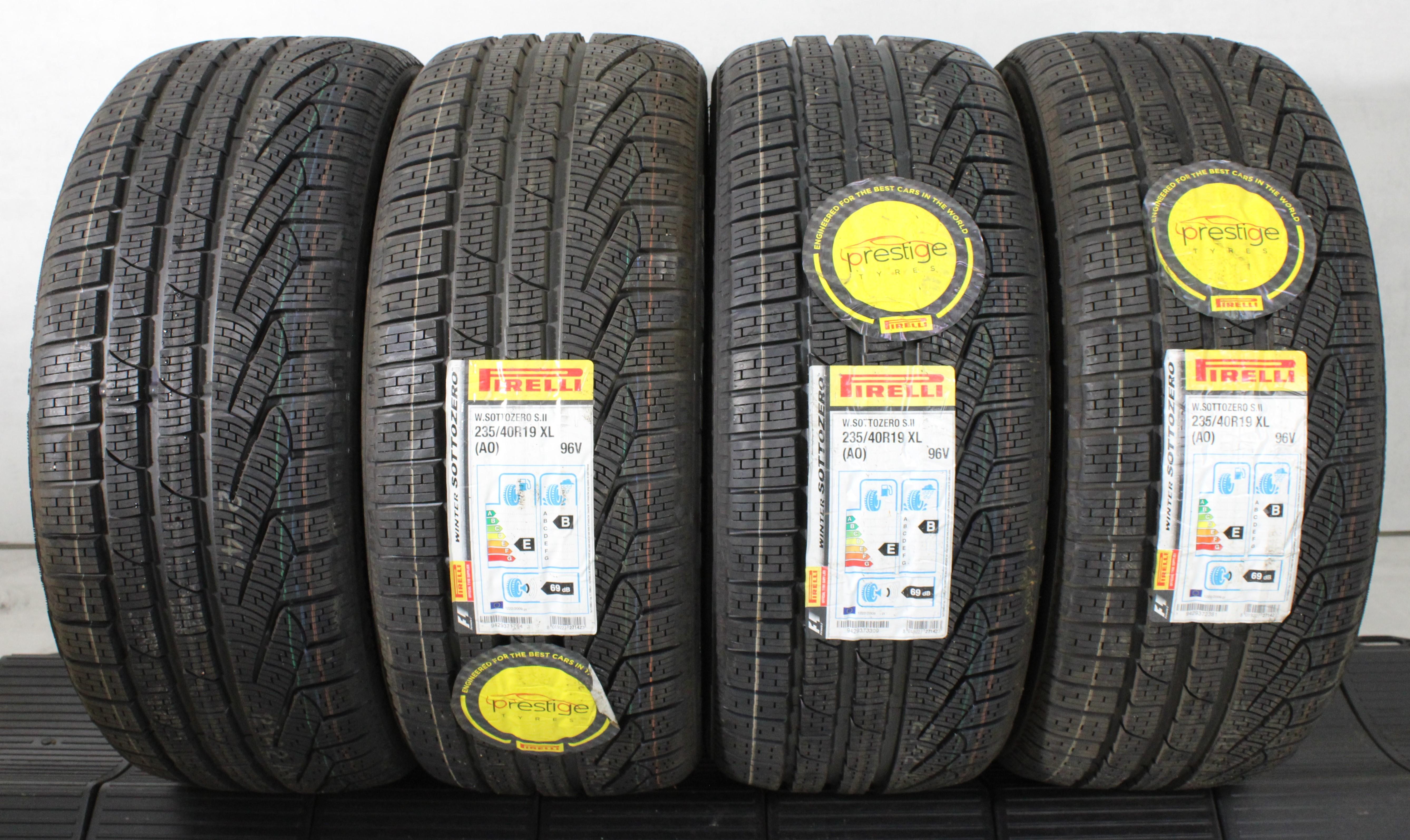 4 x 235/40R19 96V Winterreifen Pirelli Sottozero Winter 240 Serie 2 2019 AO NEU