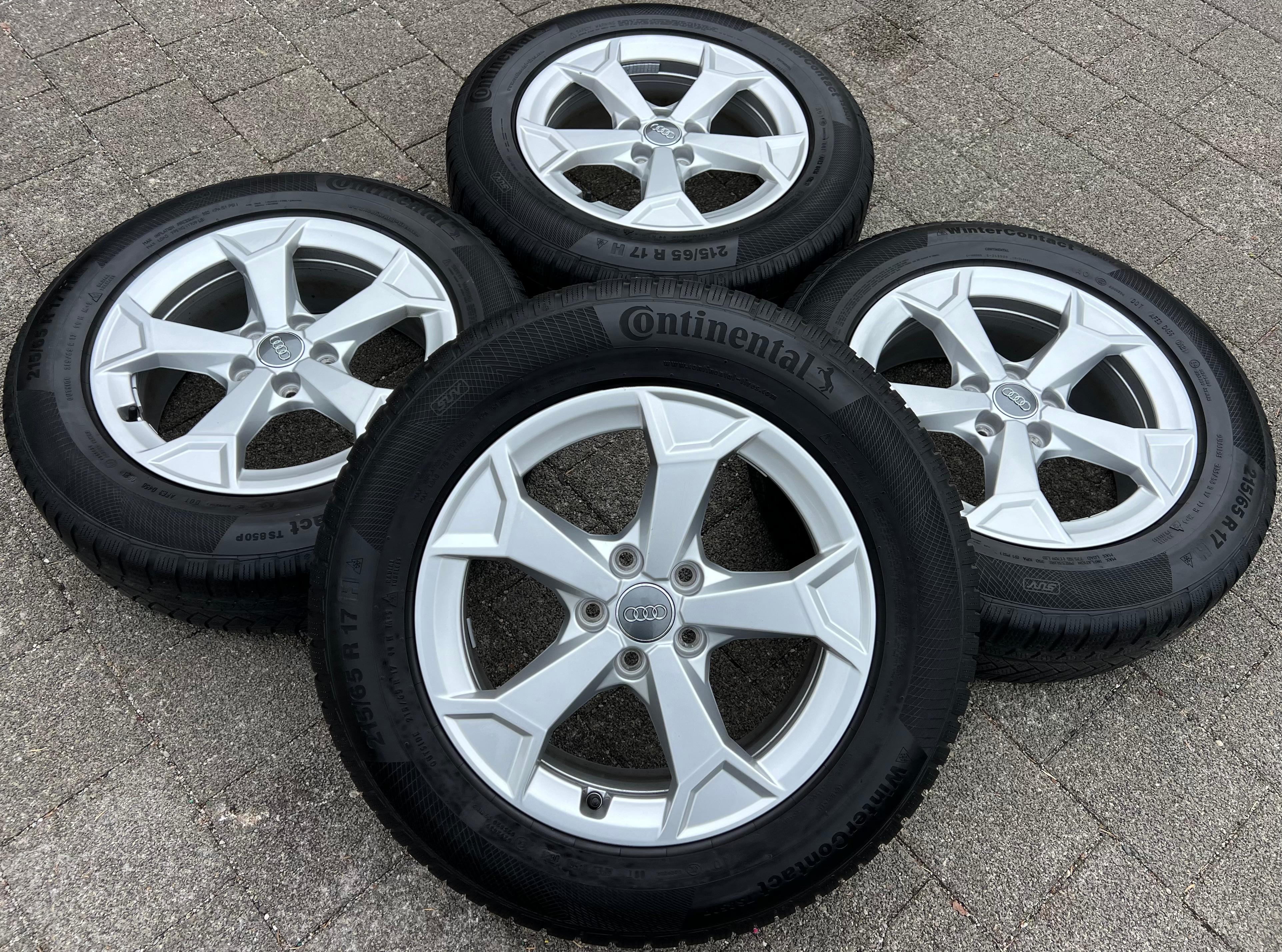 4 ORIGINAL 17" ALUFELGEN FELGEN AUDI Q3 F3 83A601025F 6,5x17 ET38 FREIHAUS
