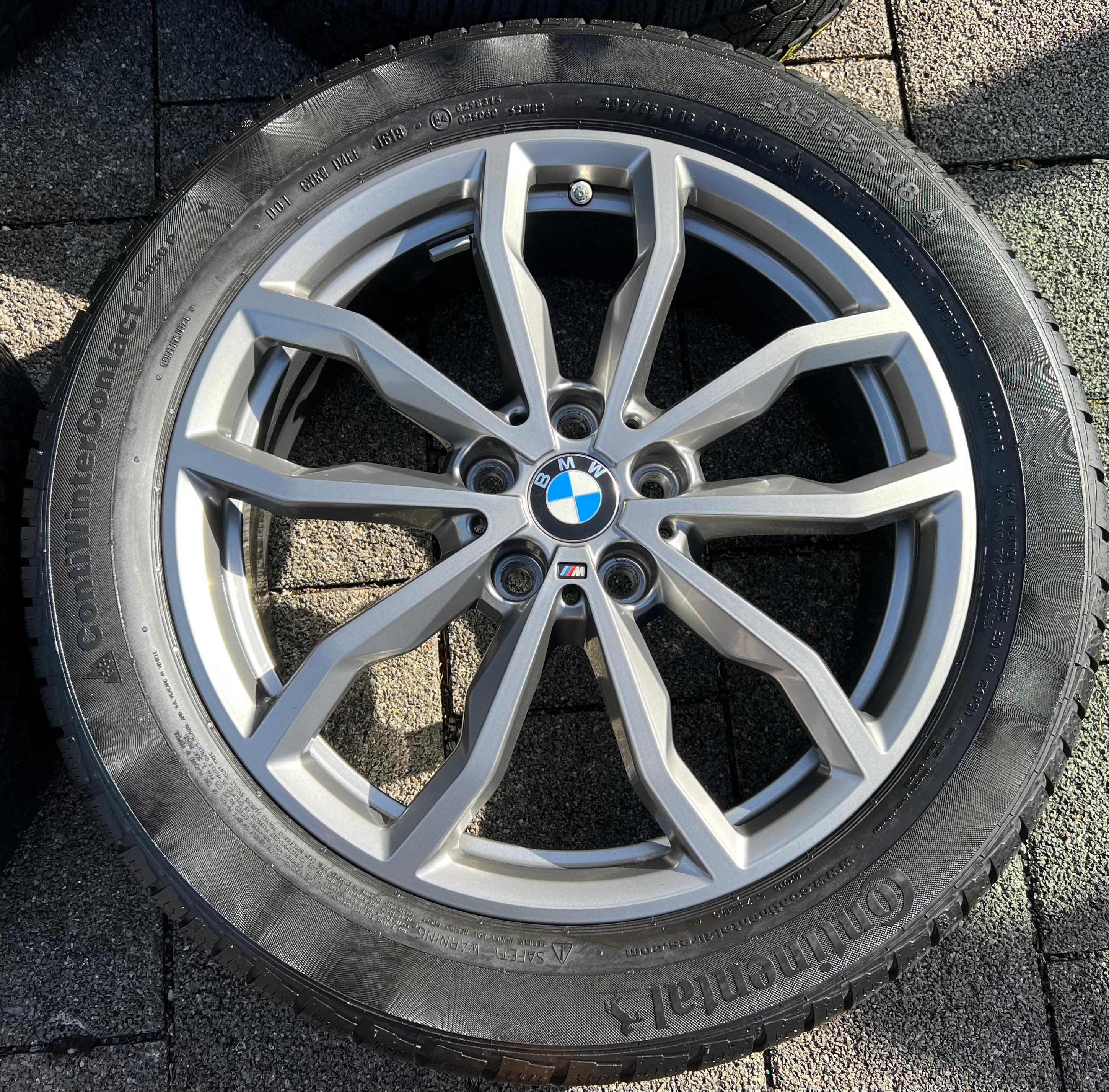 4 ORIGINELE 18" ALUMINIUM WINTERWIELEN BMW X1 F48 X2 F39 STYLING M711 205/55R18 96H RDKS
