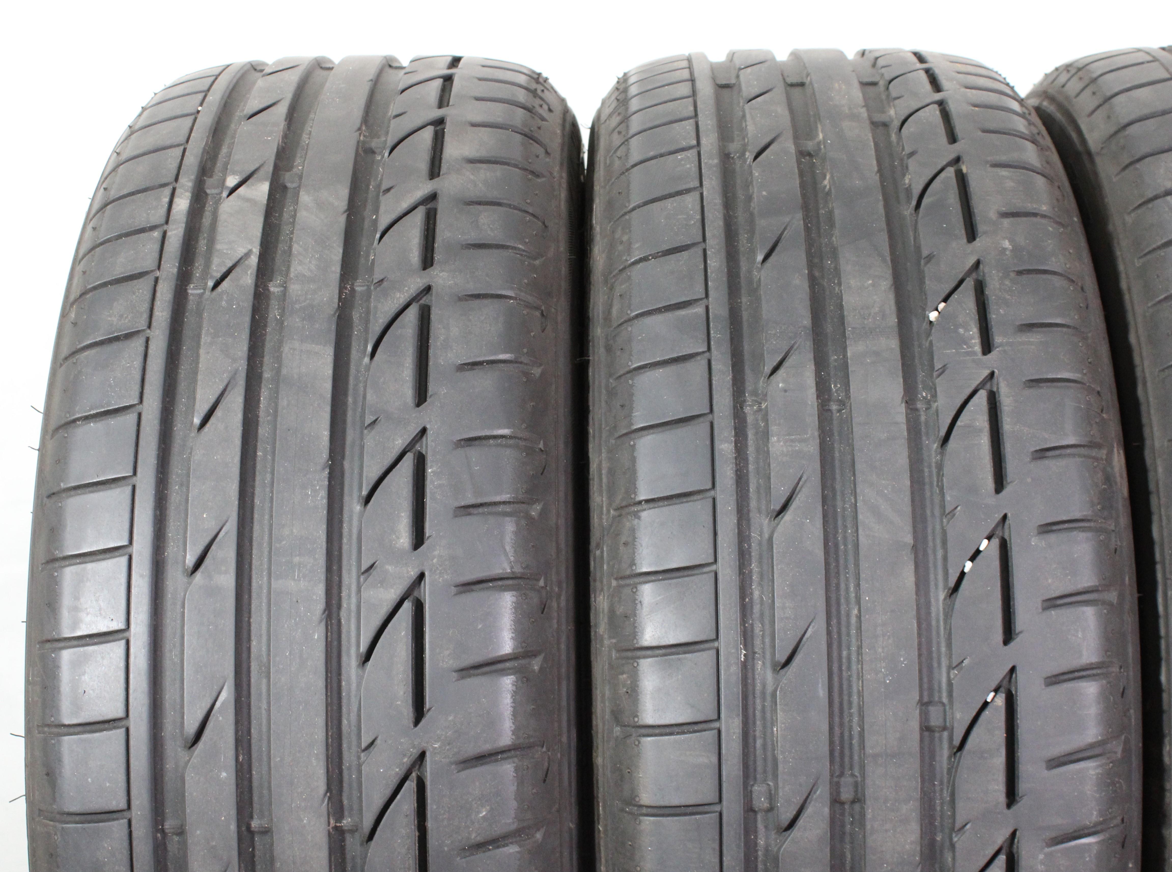 4 x 225/45R19 92W Sommerreifen Bridgestone Potenza S001 Runflat 2x4,5-5mm/2x5,5-6mm 2018 *