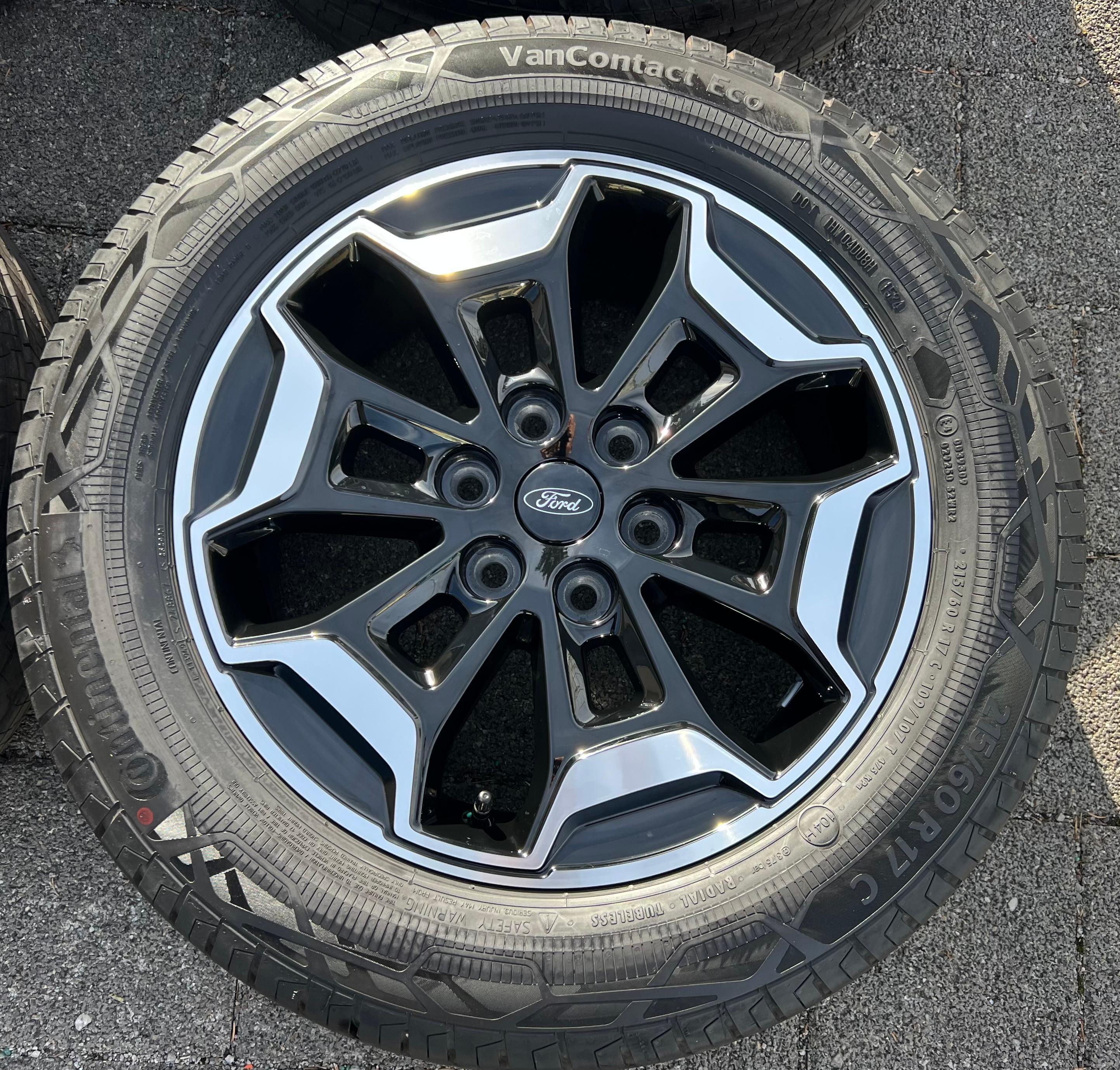 4 ORIGINELE 17" ALU-ZOMERWIELEN FORD TRANSIT TOURNEO CUSTOM NXN 2024 CONTINENTAL RDKS