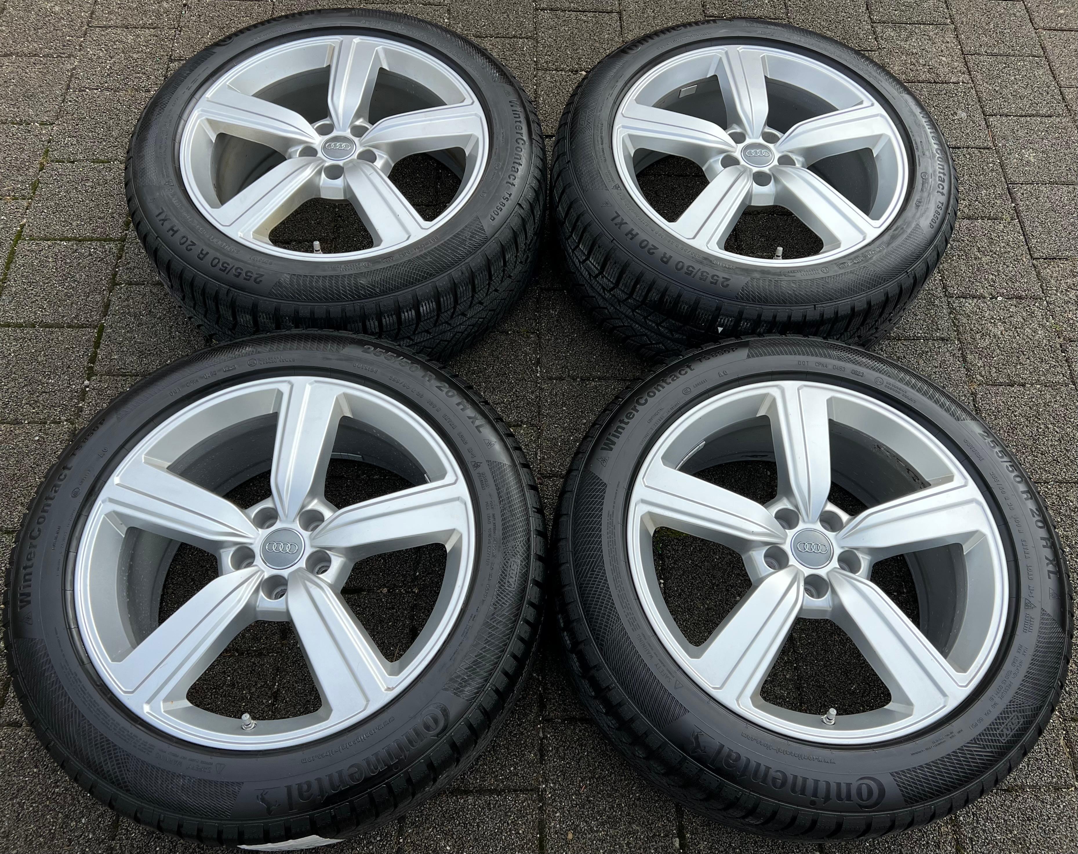 4 ORIGINELE 20" ALUMINIUM WINTERWIELEN AUDI Q8 E-TRON 4KE601025S 255/50R20 109H 2023