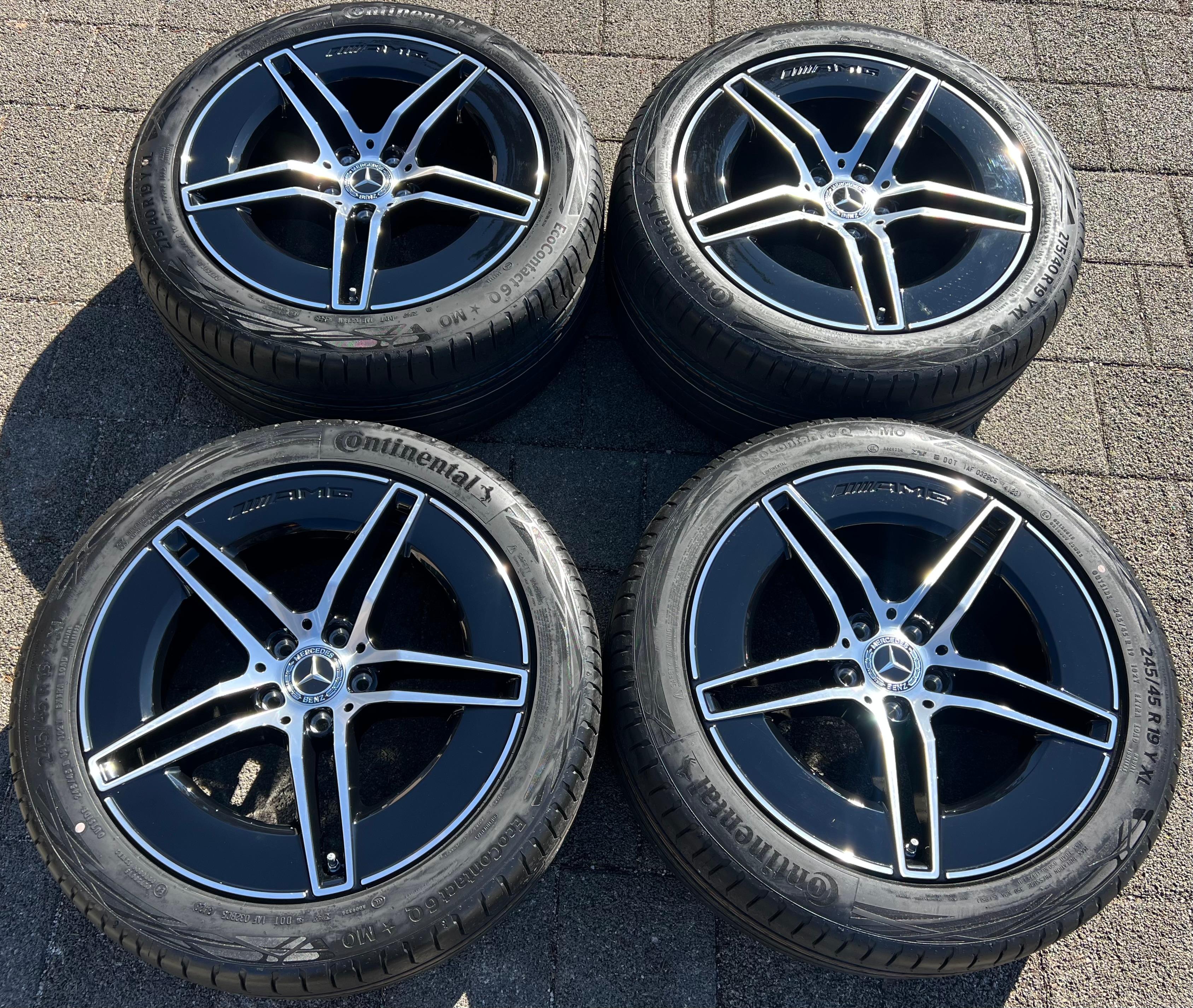 4 ORIGINAL 19" ALU SOMMERRÄDER MERCEDES E-KLASSE W214 S214 AMG A2144010400 RDKS