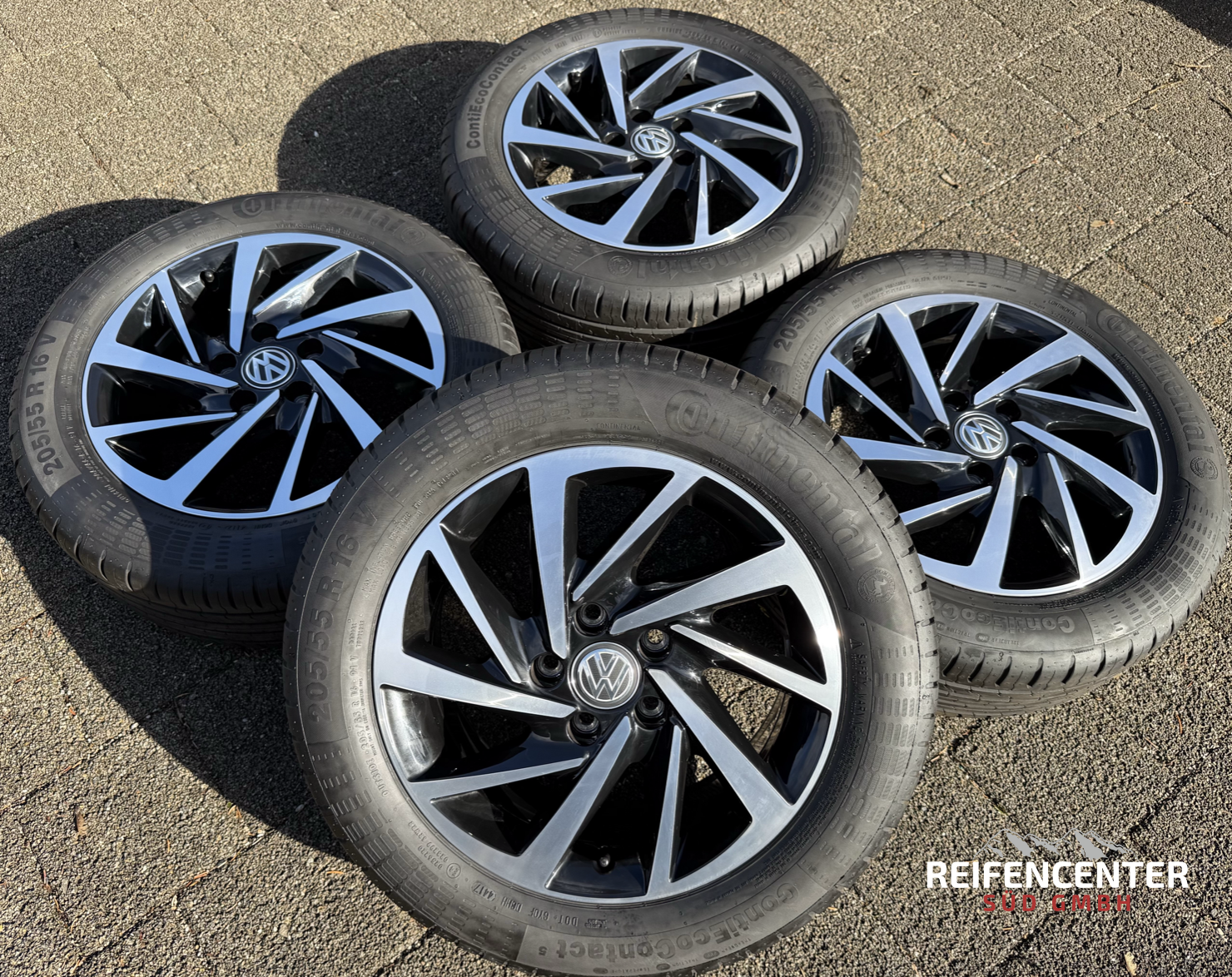 4 Original 16" Alu Sommerräder VW Golf VII 7 AU AUV 5G0601025DS Woodstock 205/55R16 91V