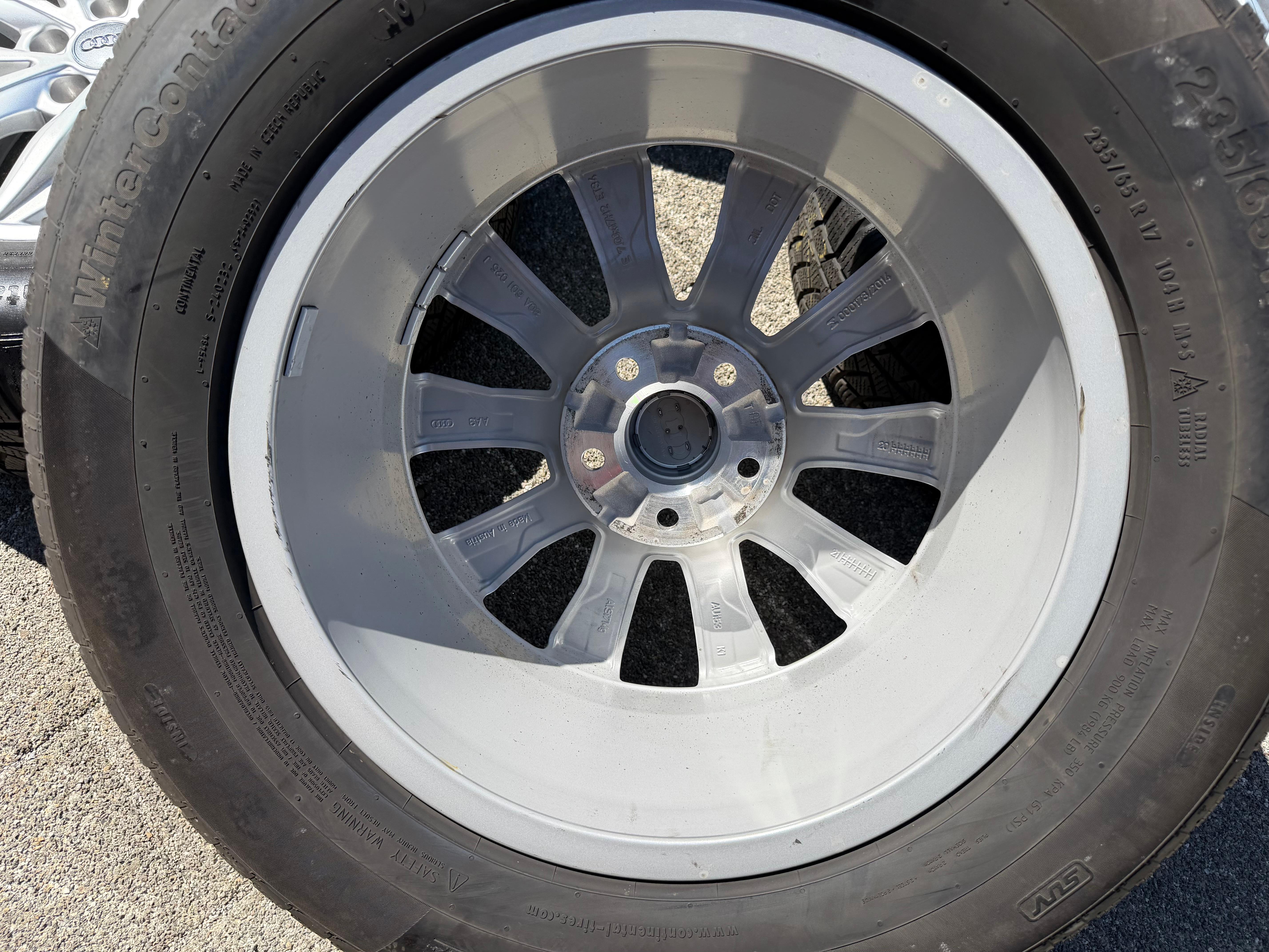 4 Original 17" Alu Winterräder Audi Q5 FY 80A601025J 7x17 ET34 235/65R17 104H 2020