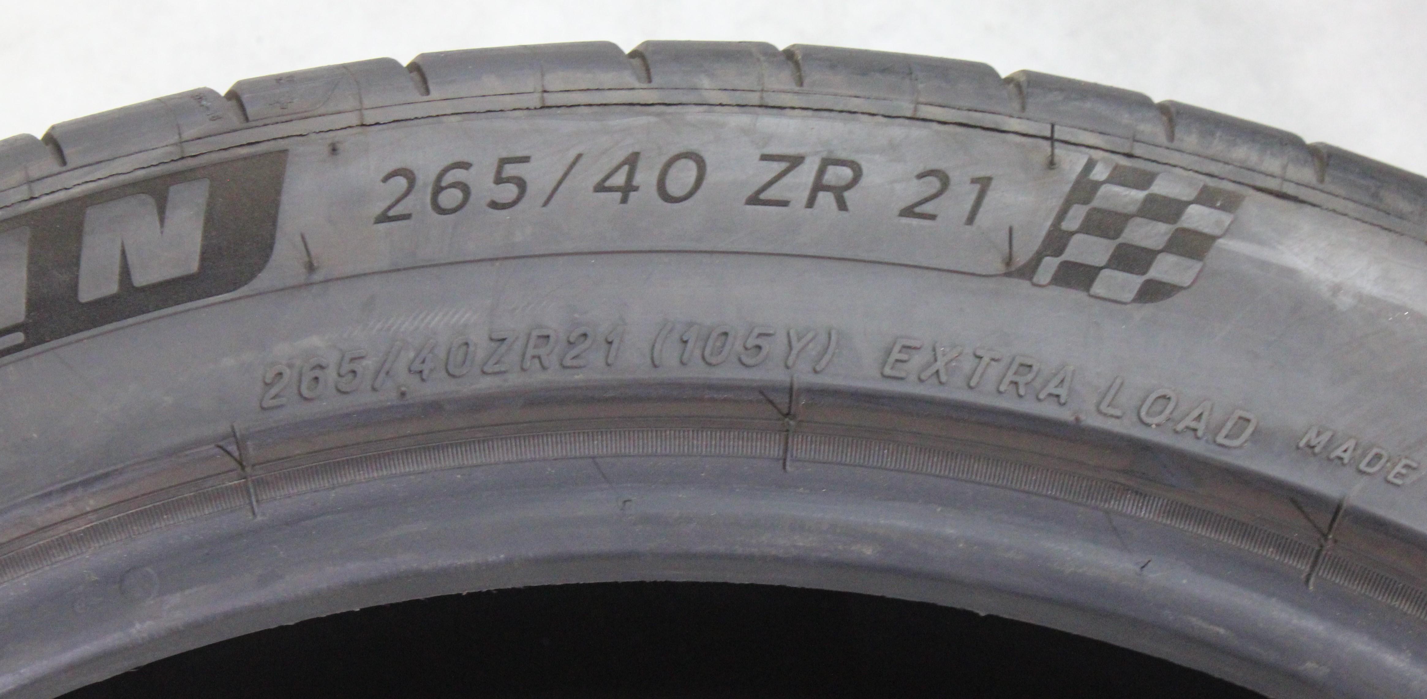 1 x 265/40R21 105Y Sommerreifen Michelin Pilot Sport 4S* 6-6,5mm 2024 XL