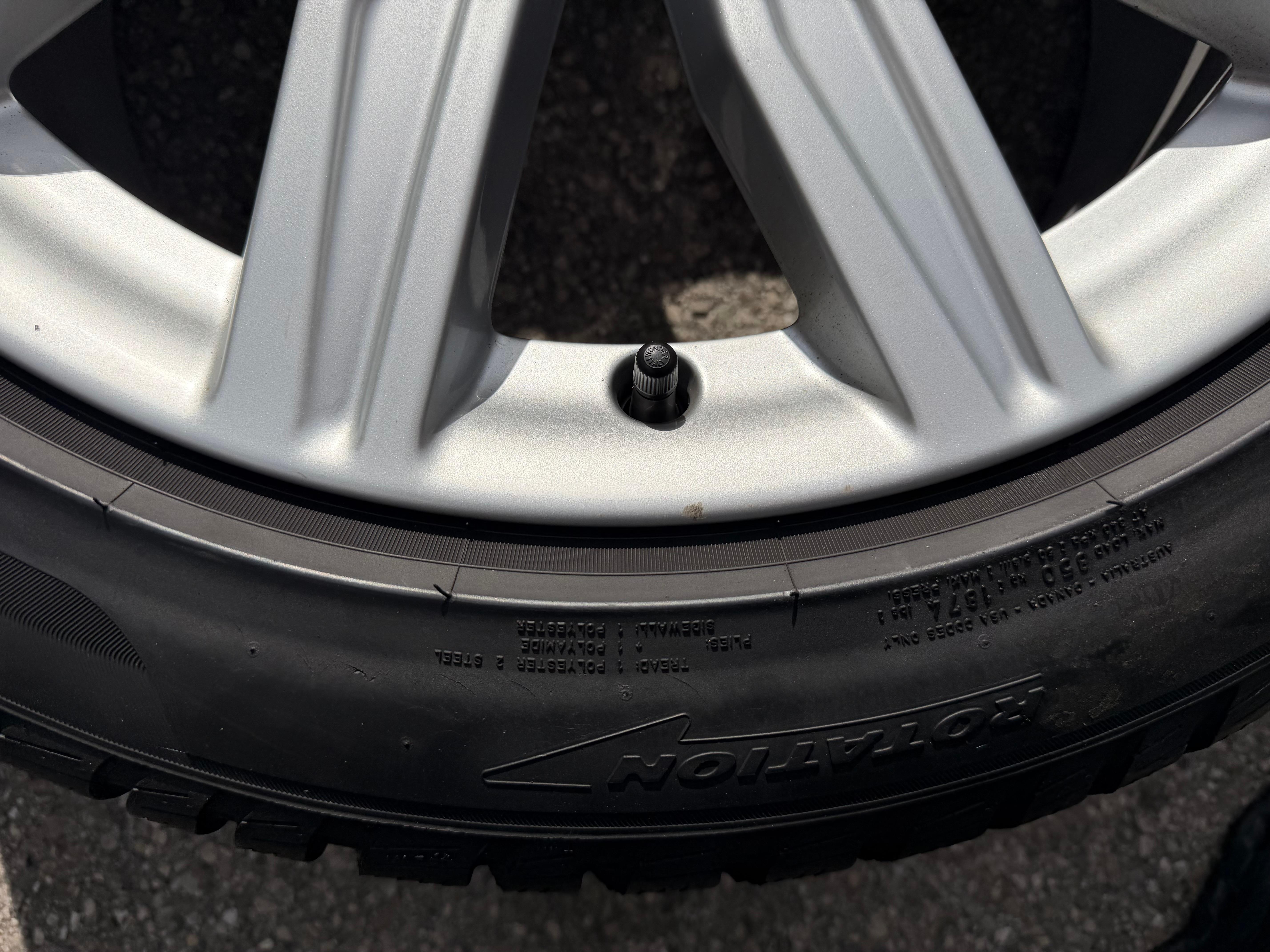 4 ruote complete in lega originali da 19" per inverno Audi A6 S6 C8 4K 4K0601025M 245/45R19 102V Pirelli