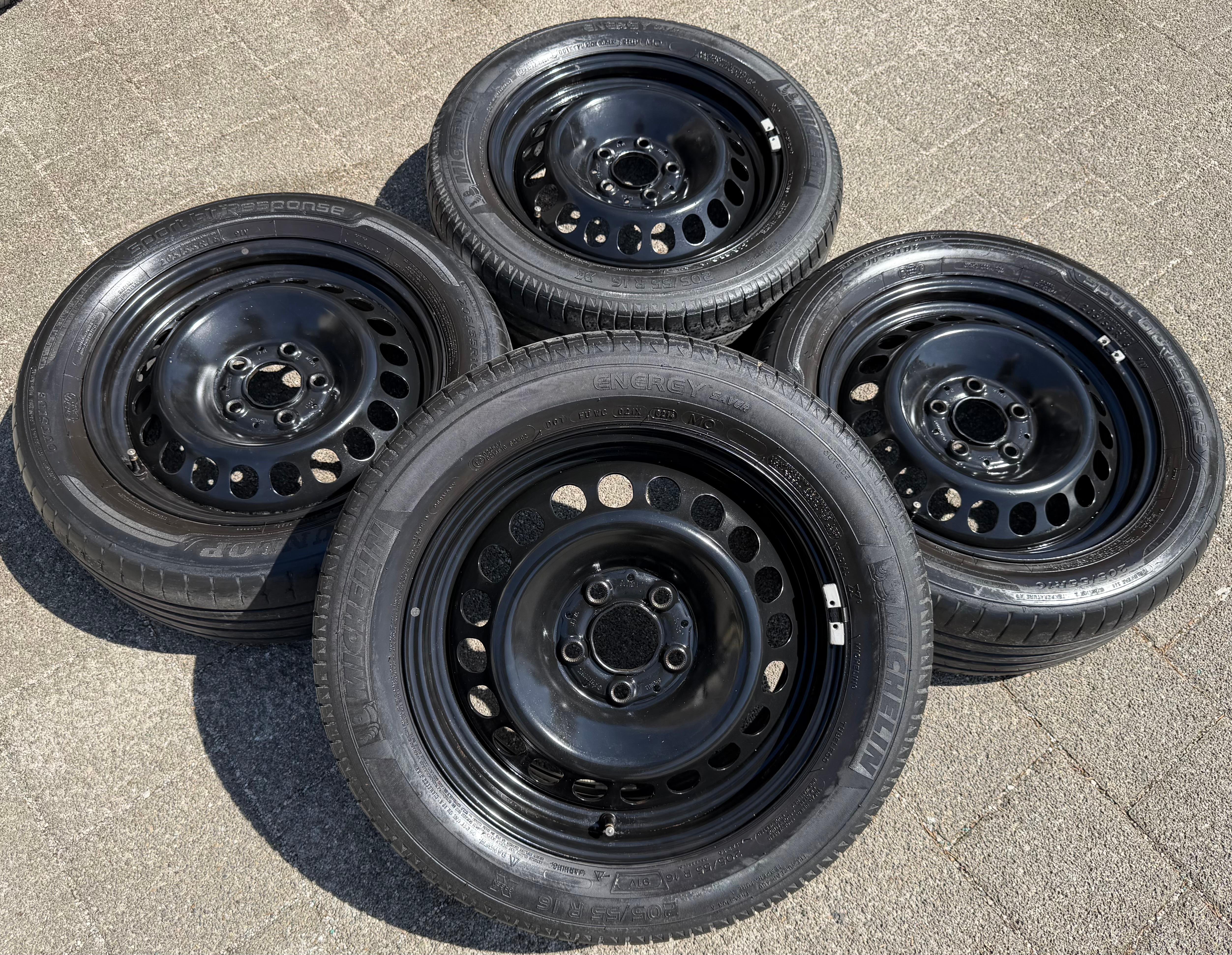 4 ORIGINELE 16-INCH STAHLFELGEN VOOR MERCEDES A-KLASSE W169 EN B-KLASSE W245 6x16 ET46