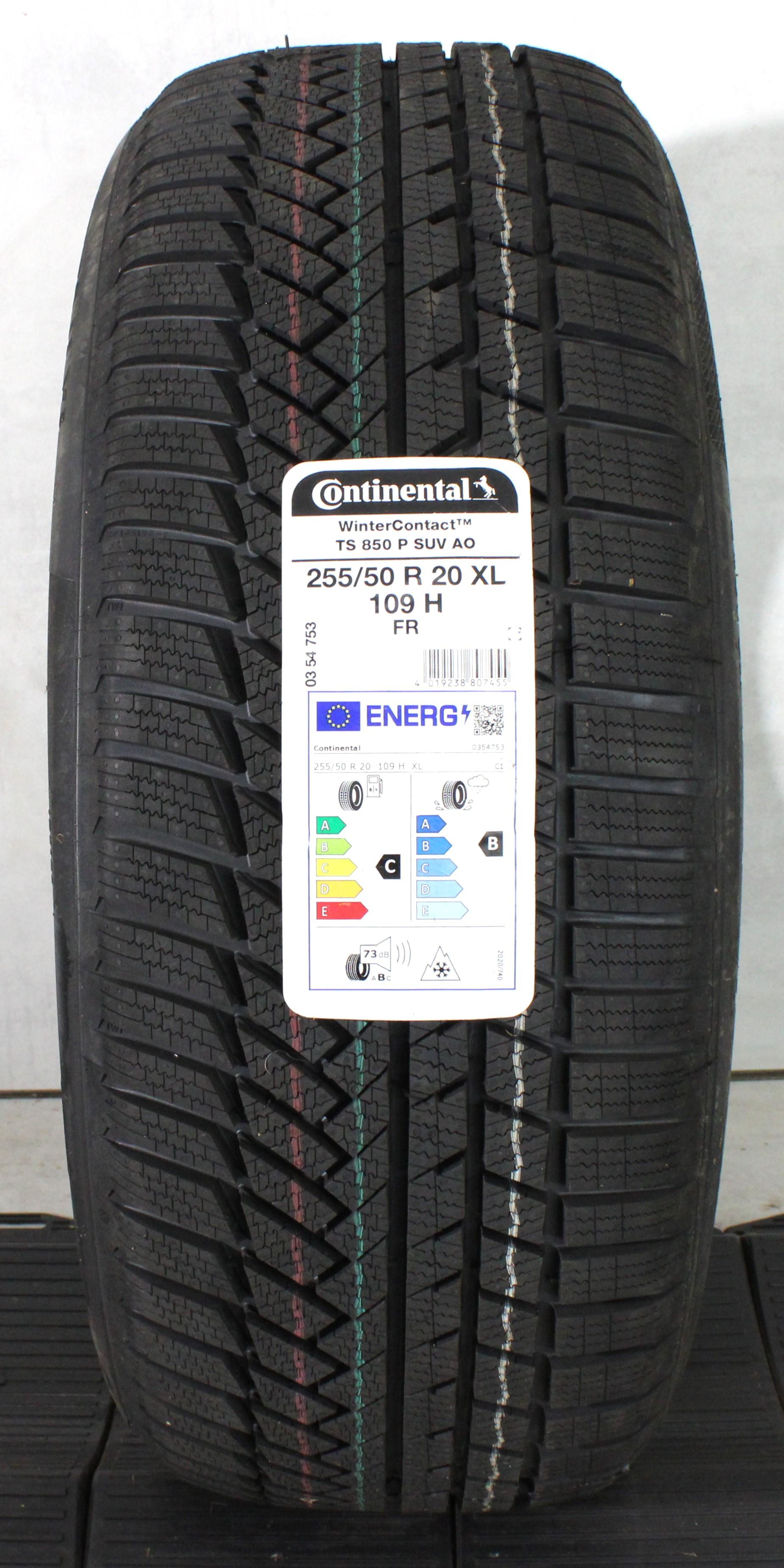 1 x 255/50R20 109H Winterreifen Continental Winter Contact TS850P AO NEU 2023