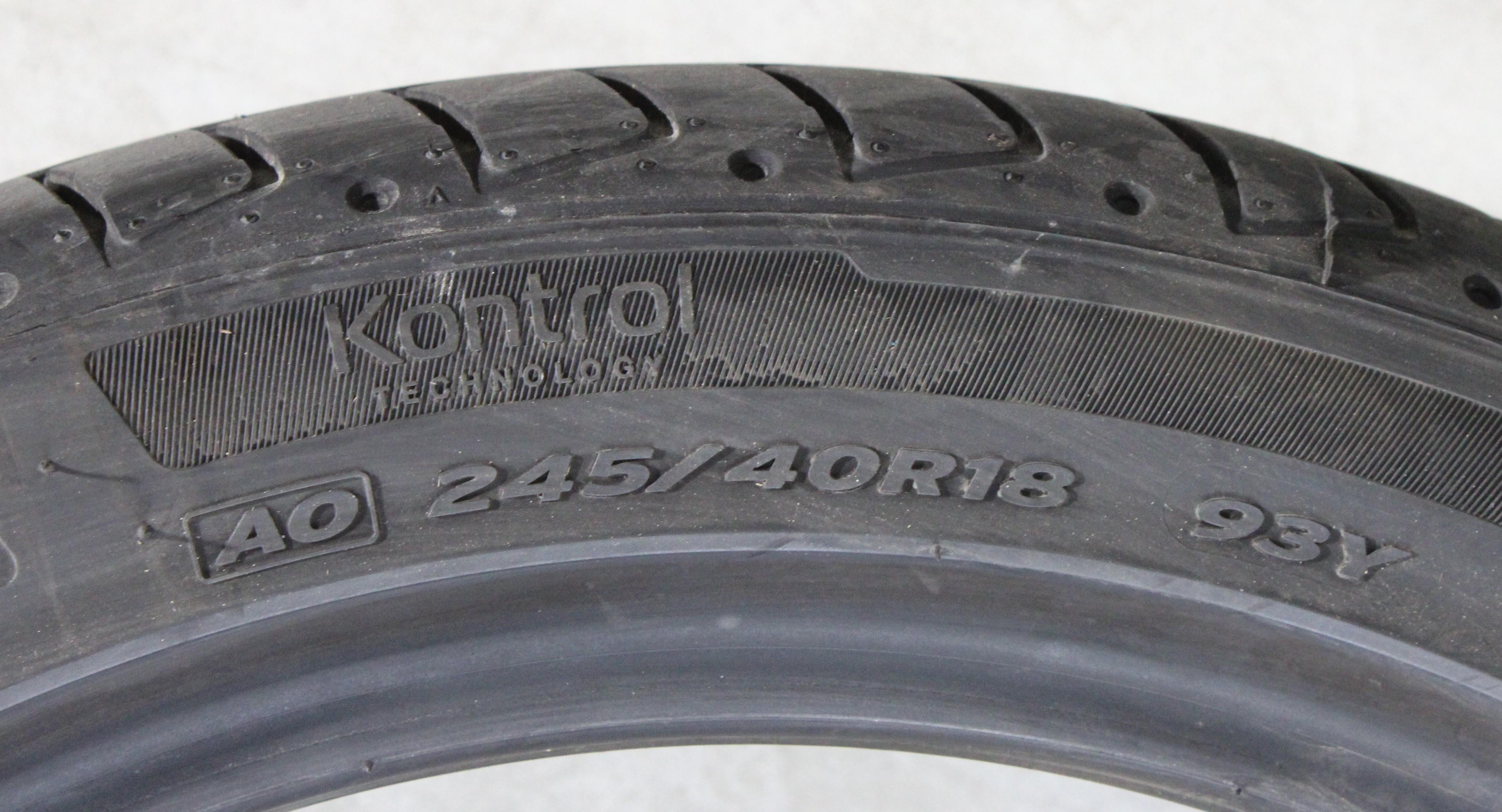 4 neumáticos de verano Hankook Ventus S1 Evo 2 AO 245/40R18 93Y, 6,5-7 mm, 2022