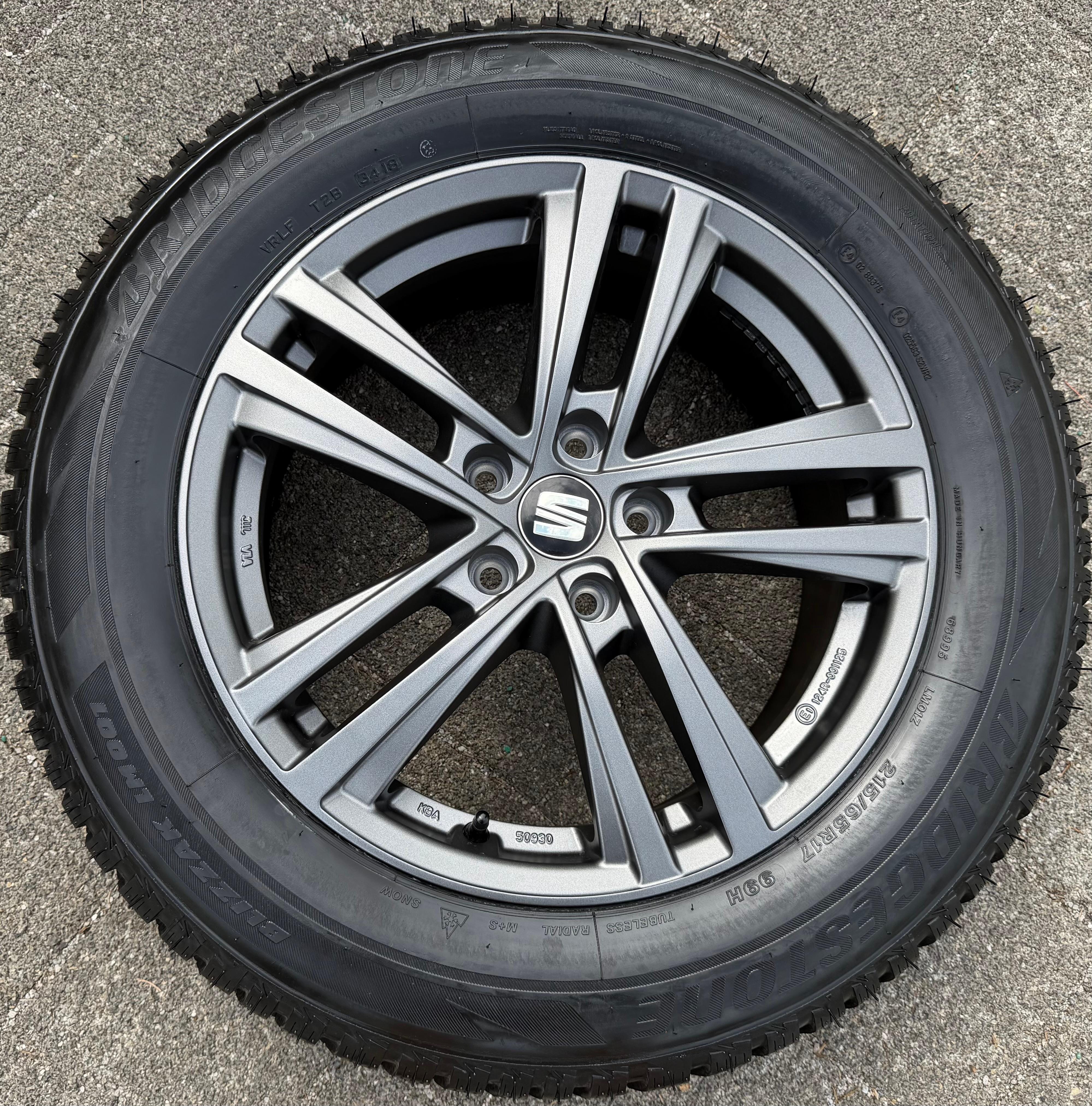 1 X Original 17" Alufelge Seat Tarraco Ateca KBA 50930 7x17 ET40 124R-001125