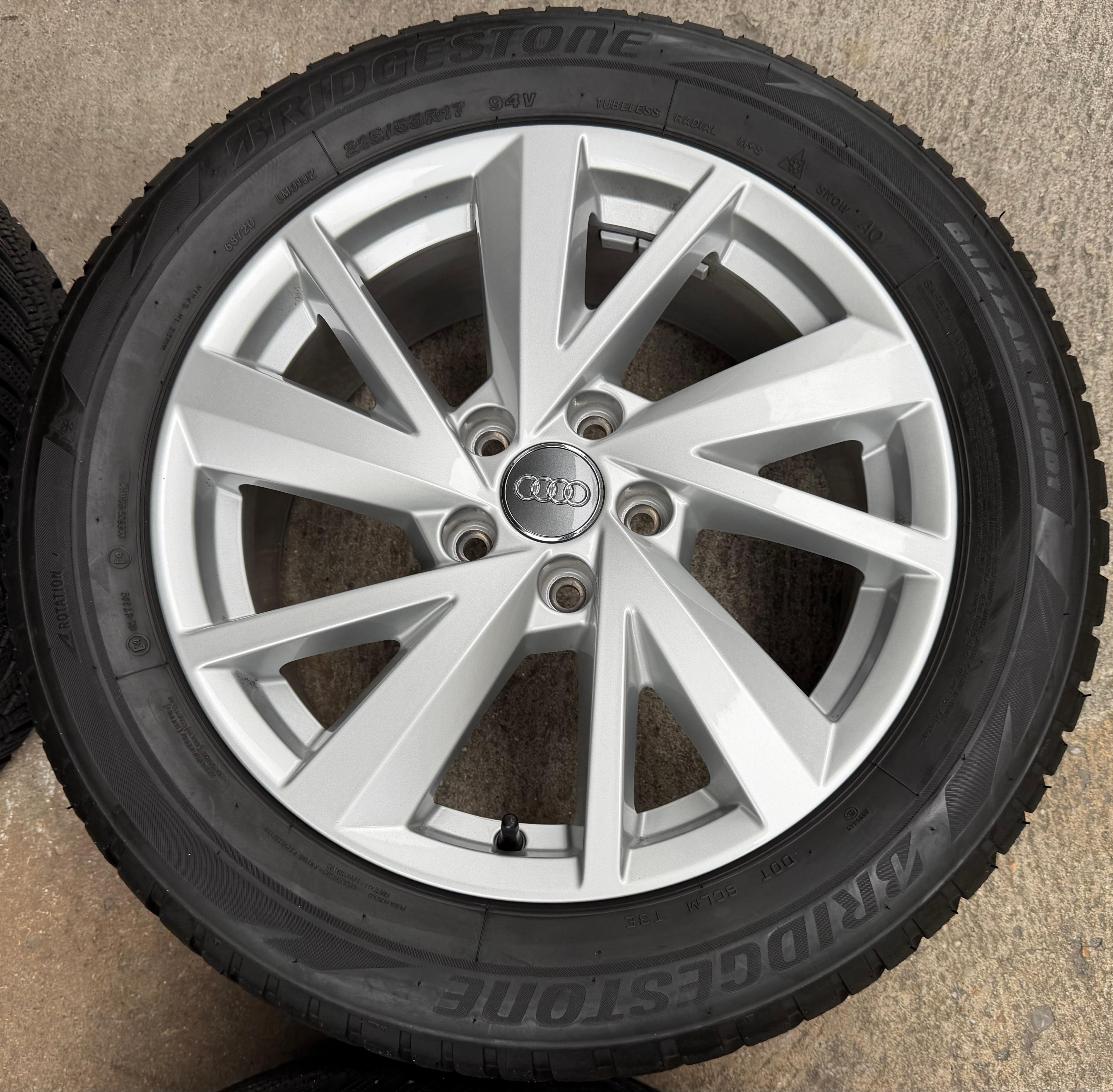 4 Original 17" Alu Winterräder Audi Q2 215/55R17 94V Bridgestone
