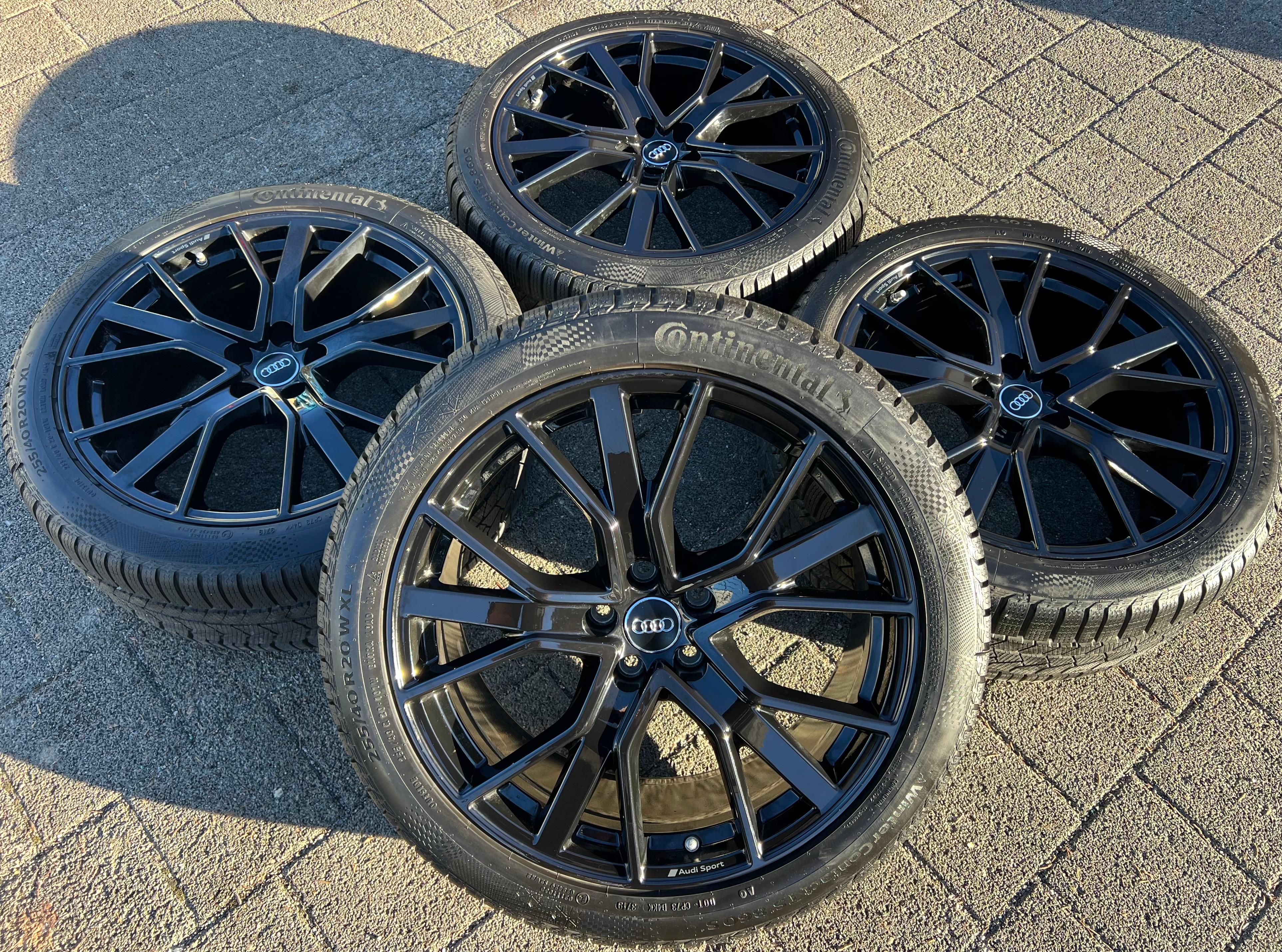 4 ORIGINAL 20" ALU WINTERRÄDER AUDI Q3 F3 RSQ3 83A601025T 255/40R20 101W CONTINENTAL