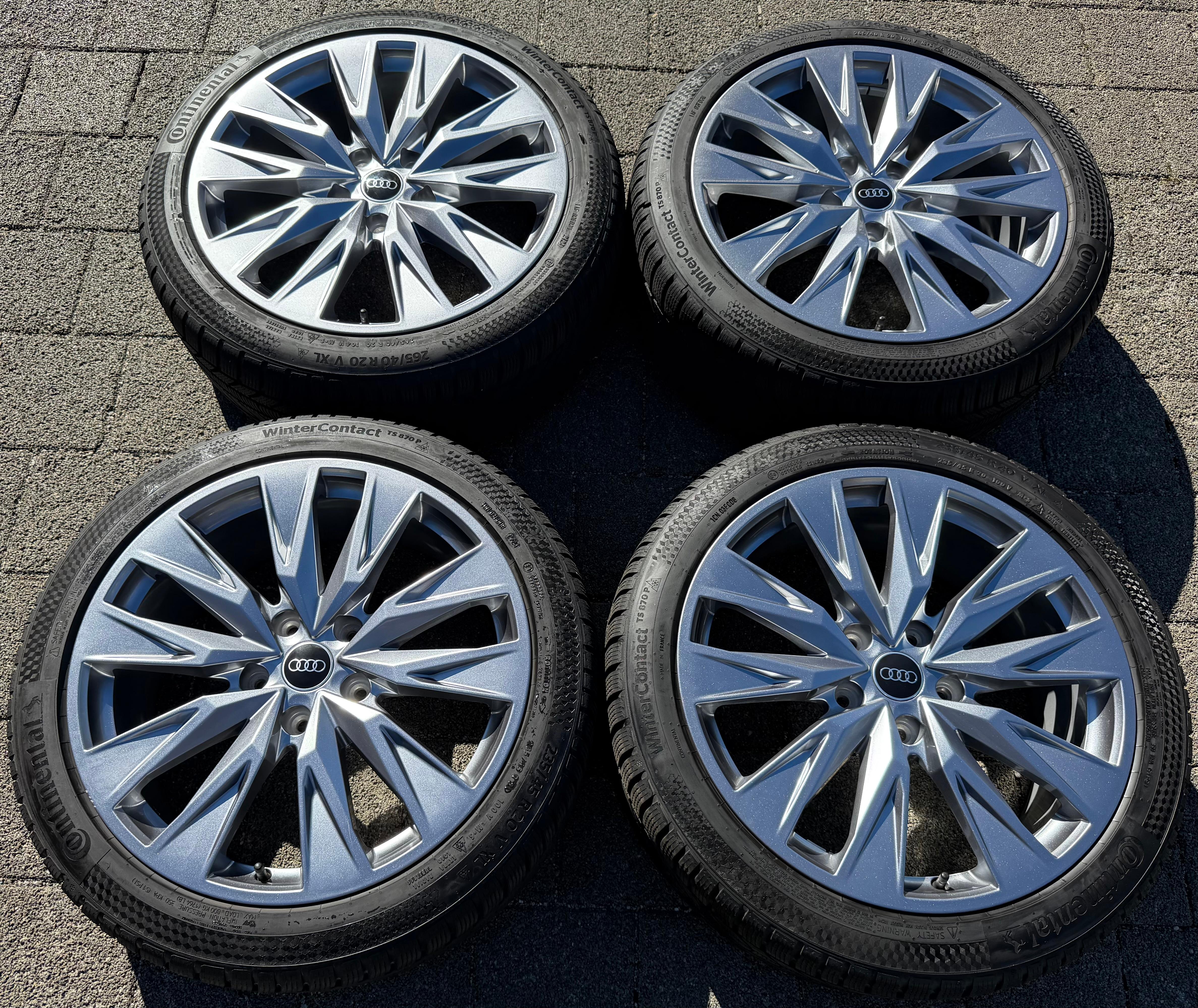 4 ORIGINAL 20" ALU WINTERRÄDER AUDI A6 S6 E-TRON GH5 GHA 85E601025B 85E601025C 2024