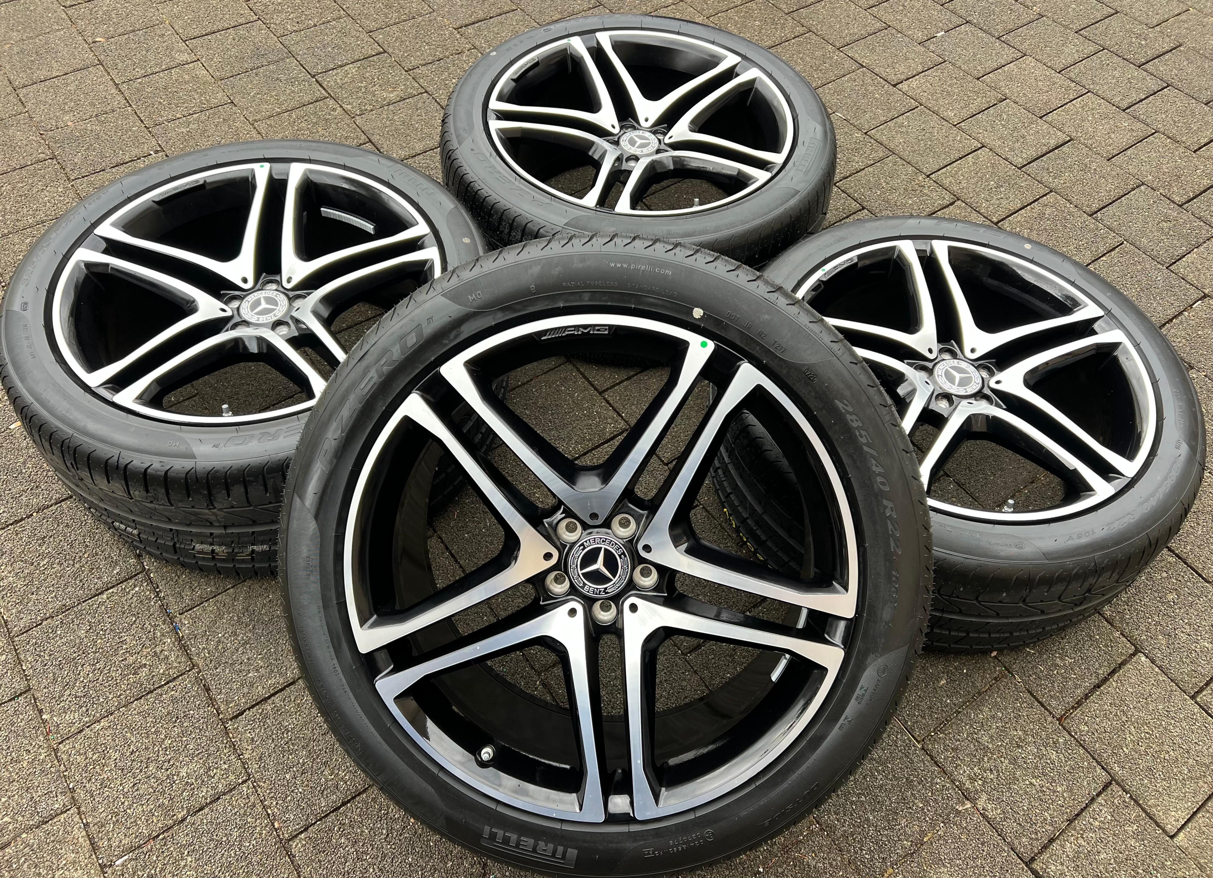 4 ORIGINAL 22" ALU SOMMERRÄDER MERCEDES GLE COUPE C292 A2924013000 A2924012100 FREIHAUS