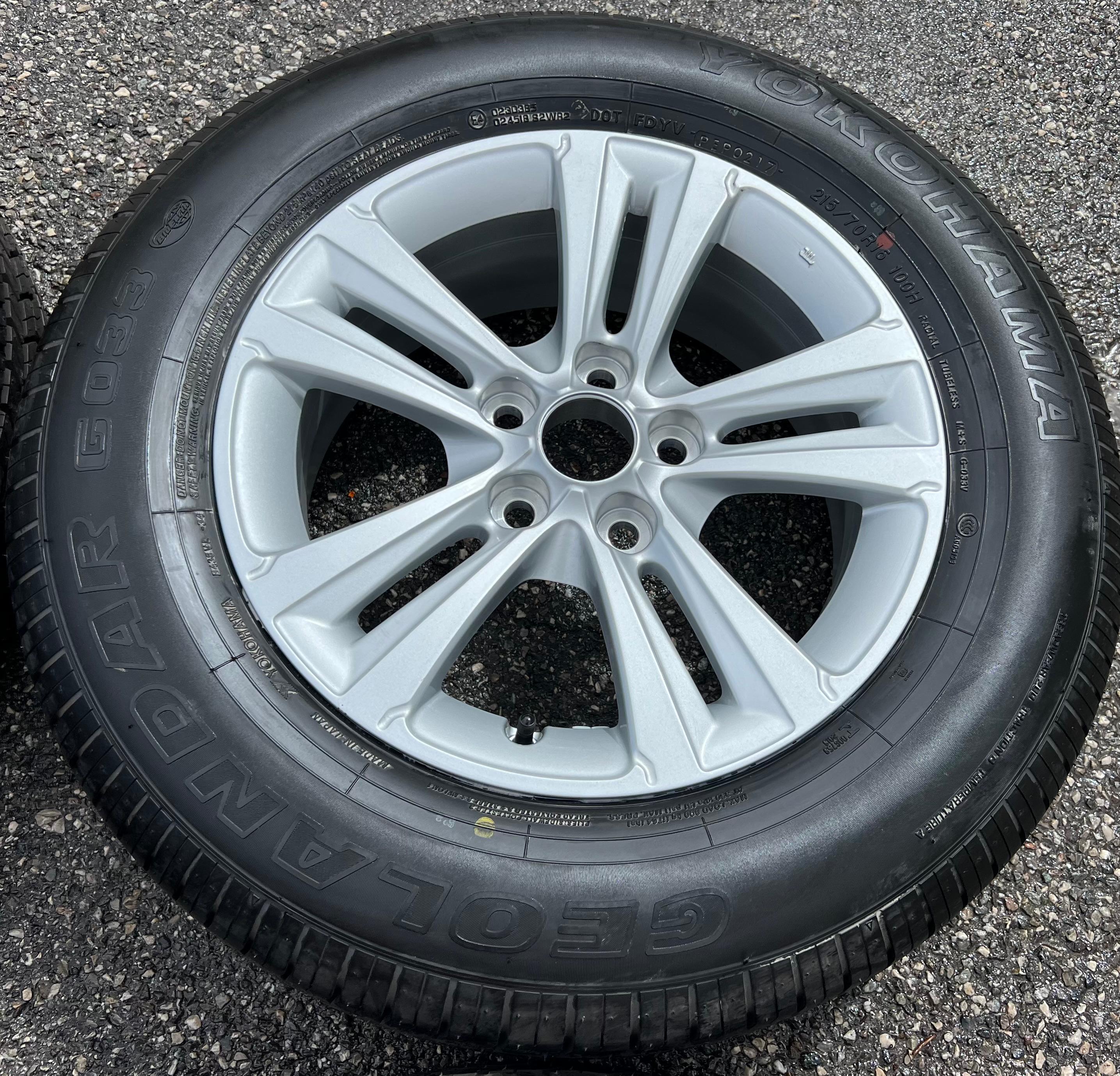4 ROUES D'ÉTÉ ORIGINALES EN ALUMINIUM CITROEN C4 AIRCROSS PEUGEOT 4008 215/70R16 100H TOP