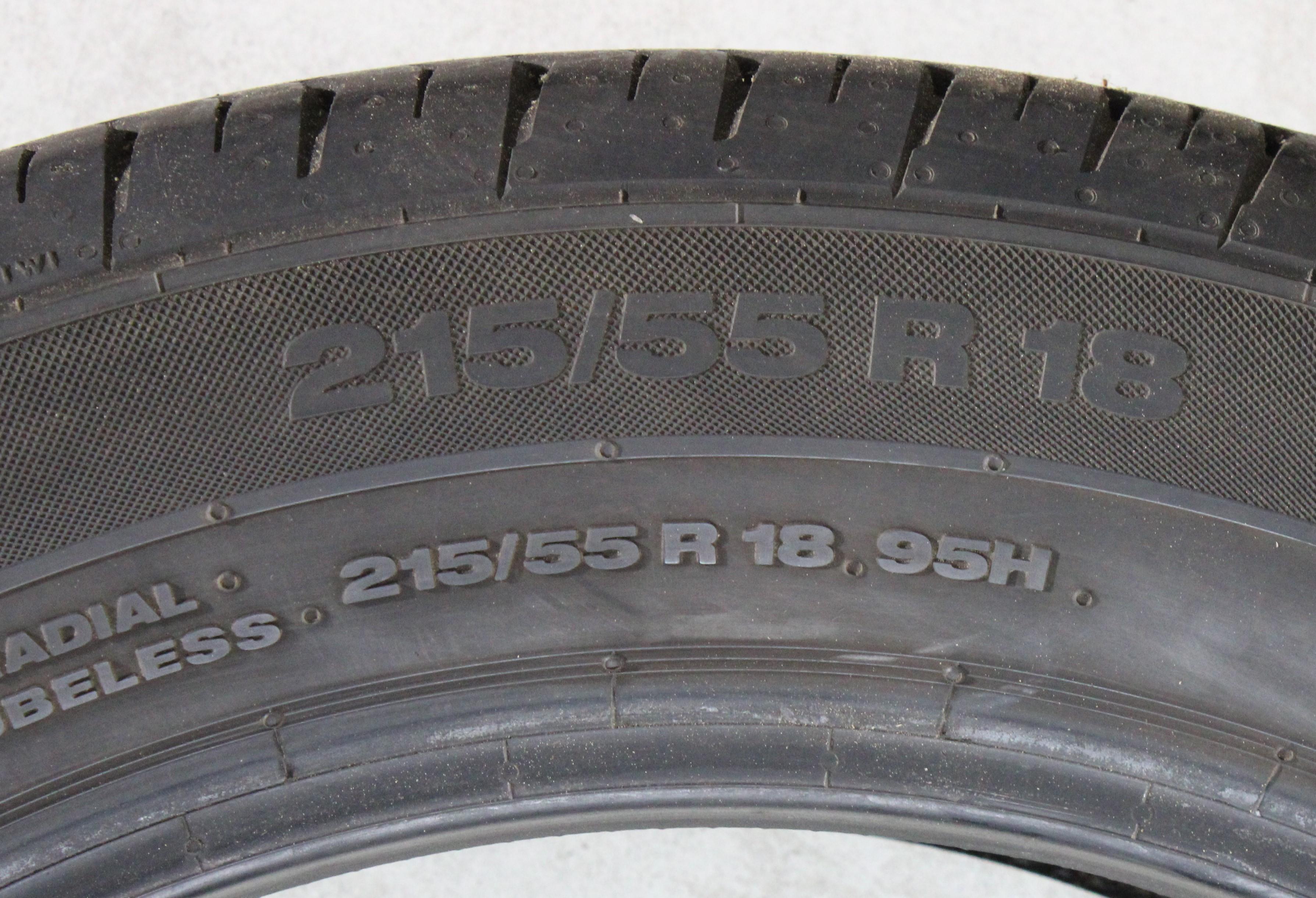 4 x 215/55R18 95H Sommerreifen Continental Premium Contact 2 NOM 6-6,5mm 2016