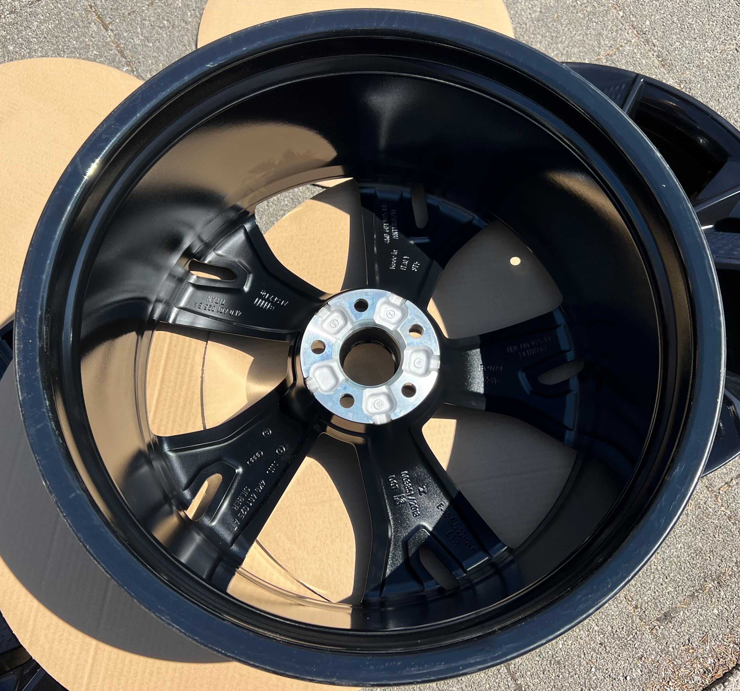 4 ORIGINELE 22" aluminium velgen AUDI RS6 RS7 4K F2 C8 3 4K0601025BC 10,5x22 ET19
