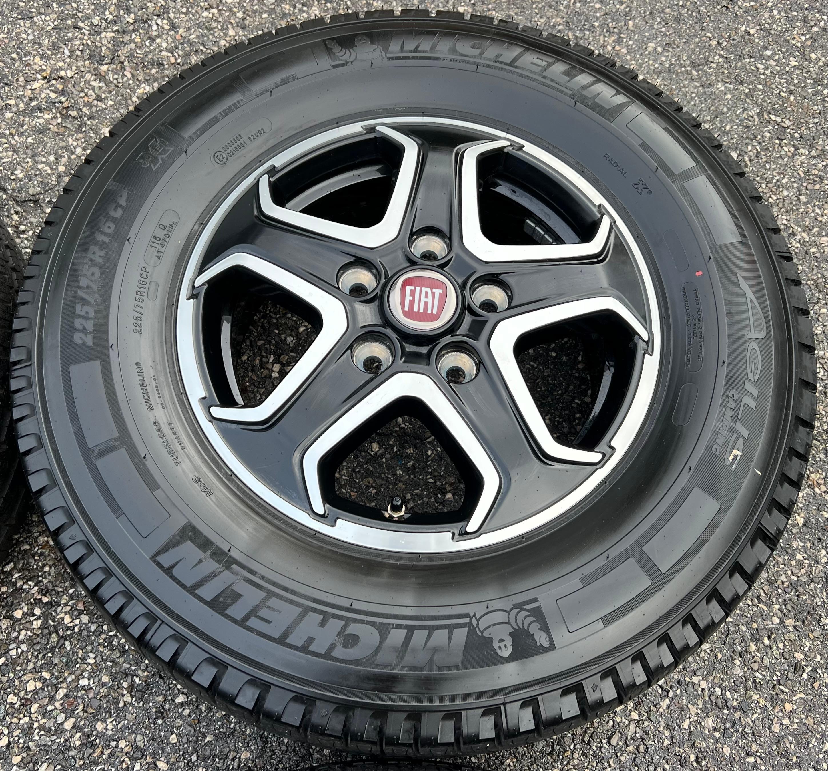 4 RUEDAS DE VERANO ORIGINALES ALU FIAT DUCATO 5x130 225/75R16CP 116Q MICHELIN 139916808