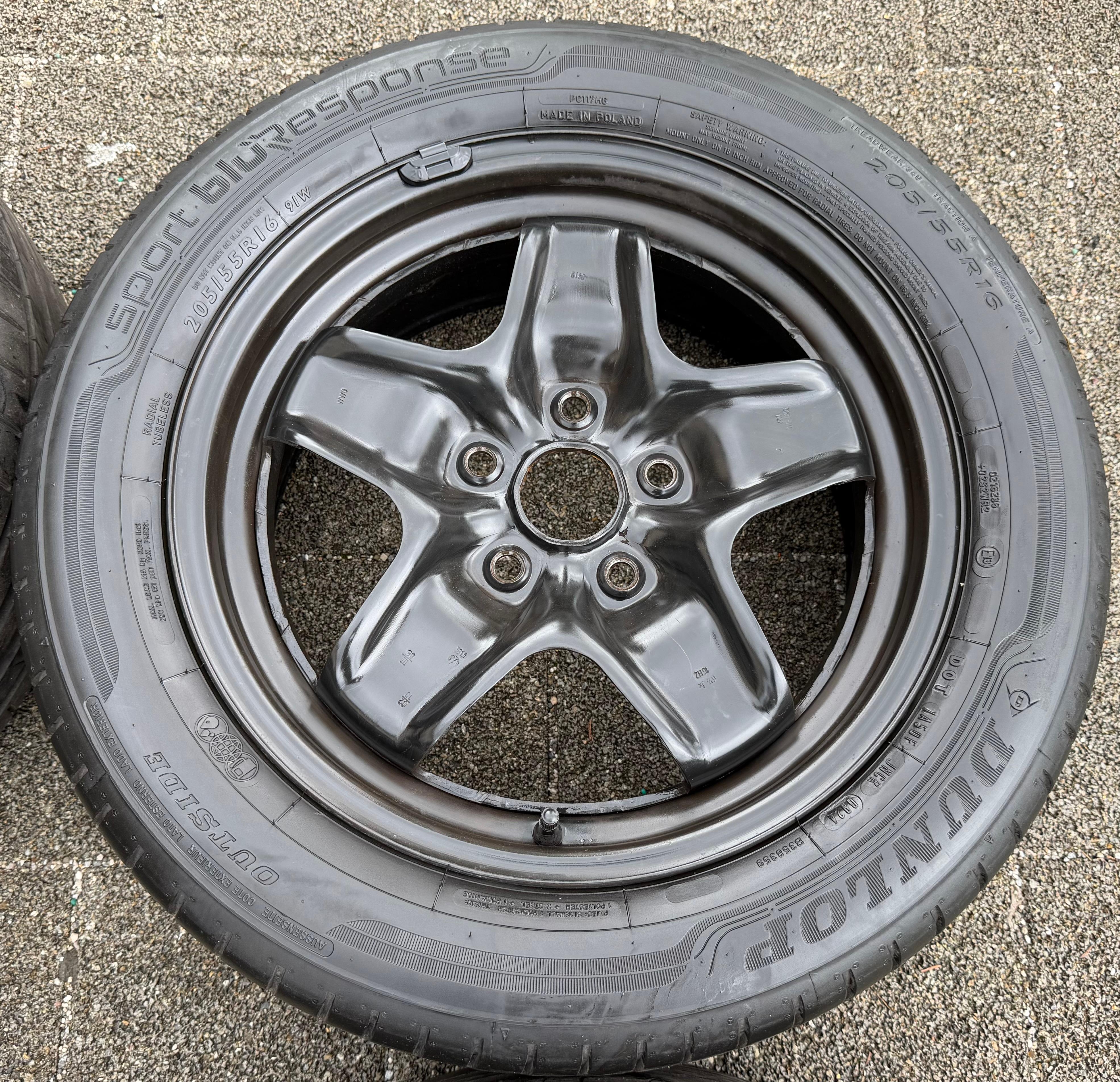 4 ruote estive originali da 16" VW Golf 5/6 Touran 5K0601027 205/55R16 91W