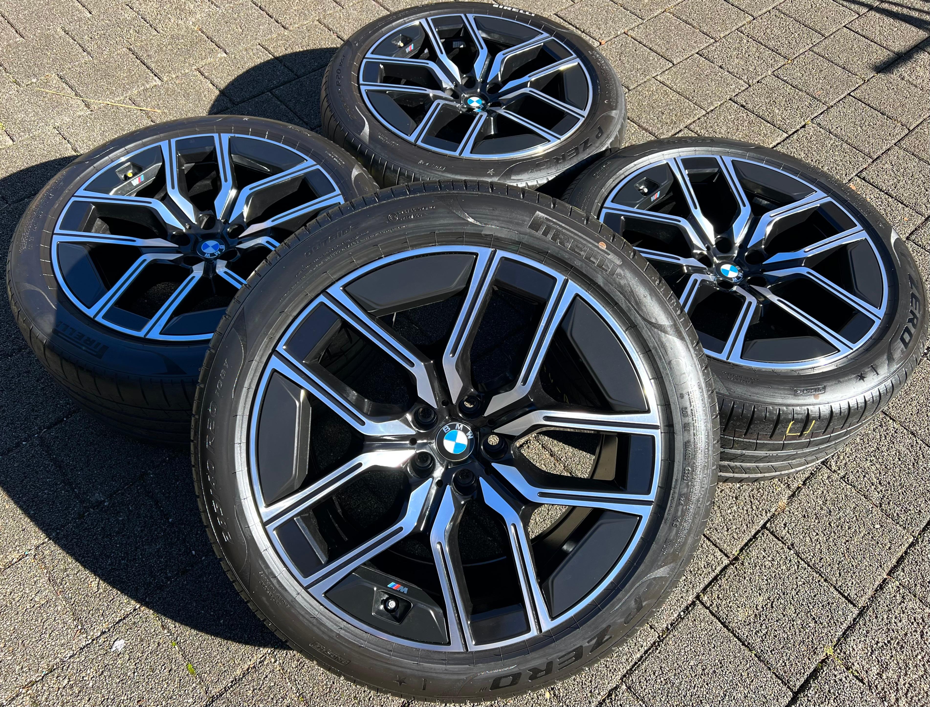 4 jantes d'été d'origine en aluminium de 20 pouces pour BMW Série 7 G70 et X3 G45, modèle 907M, références 25A19DE8 et 5A19DE9, livraison gratuite