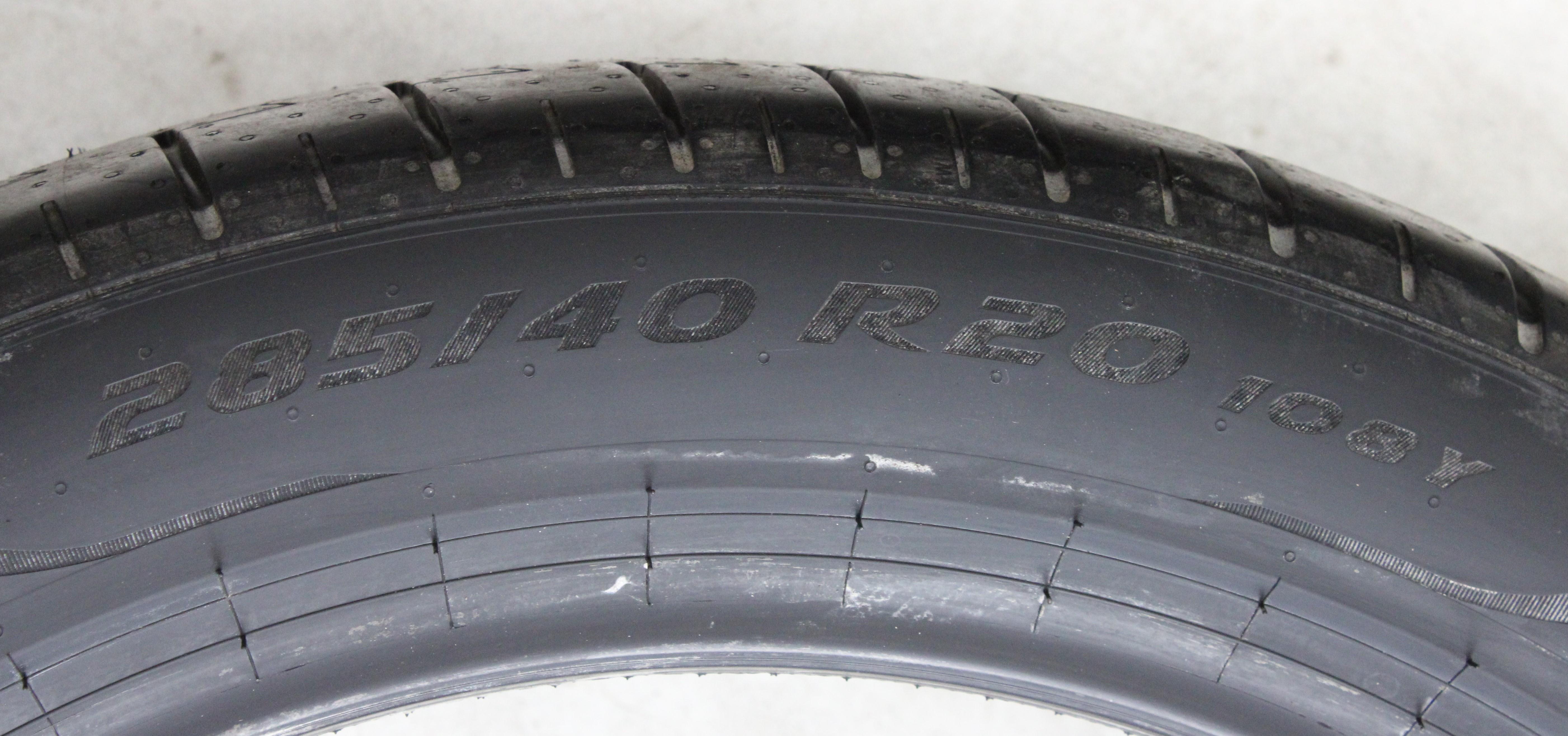2 x 255/45R20 105Y 2 x 285/40R20 108Y Sommerreifen Pirelli Pzero PZ4 1* Volles Profil 2022 PNCS