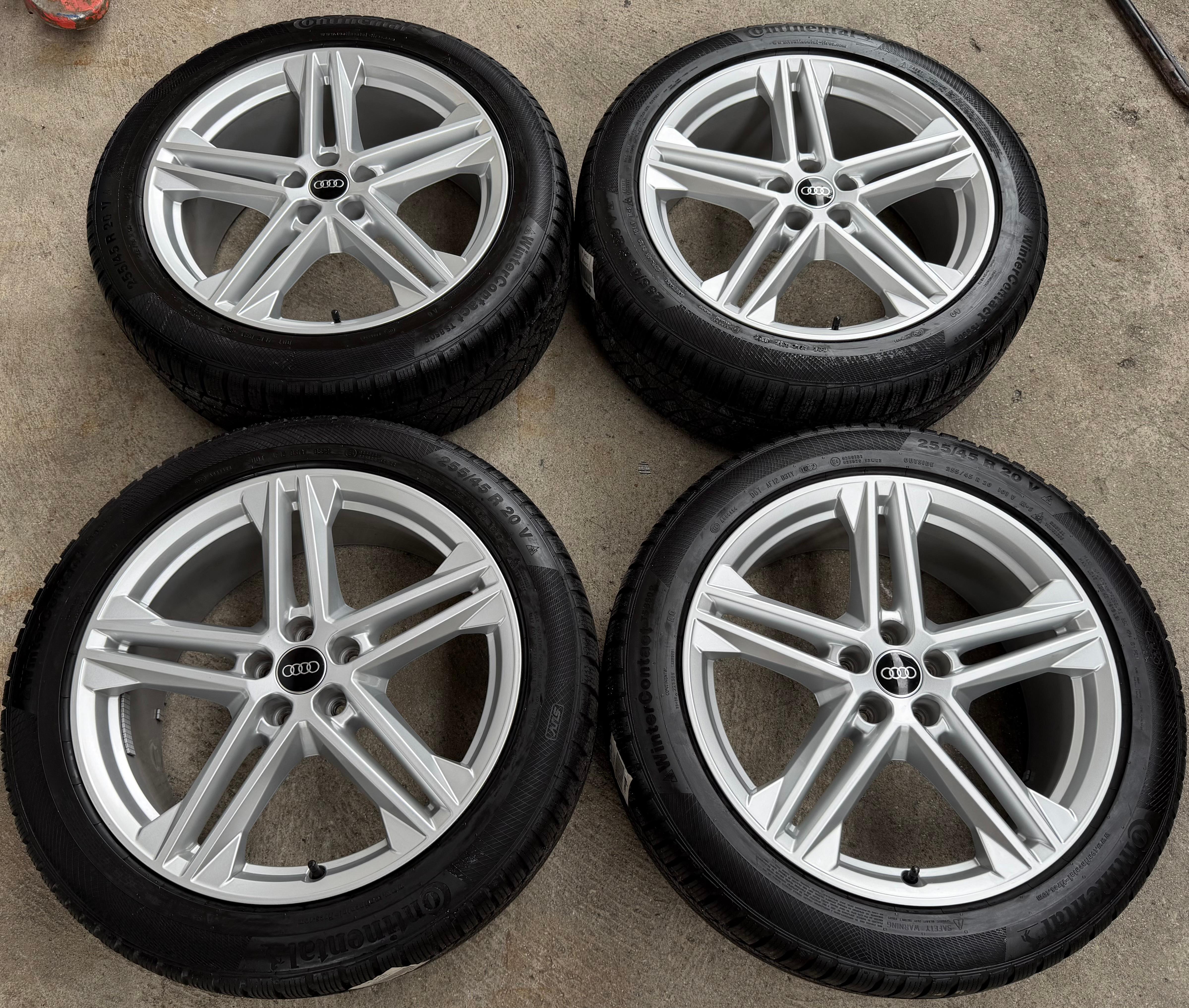 4 Original 20" Alu Winterräder Audi Q5 SQ5 FY 80A601025N 255/45R20 101V DOT 2022