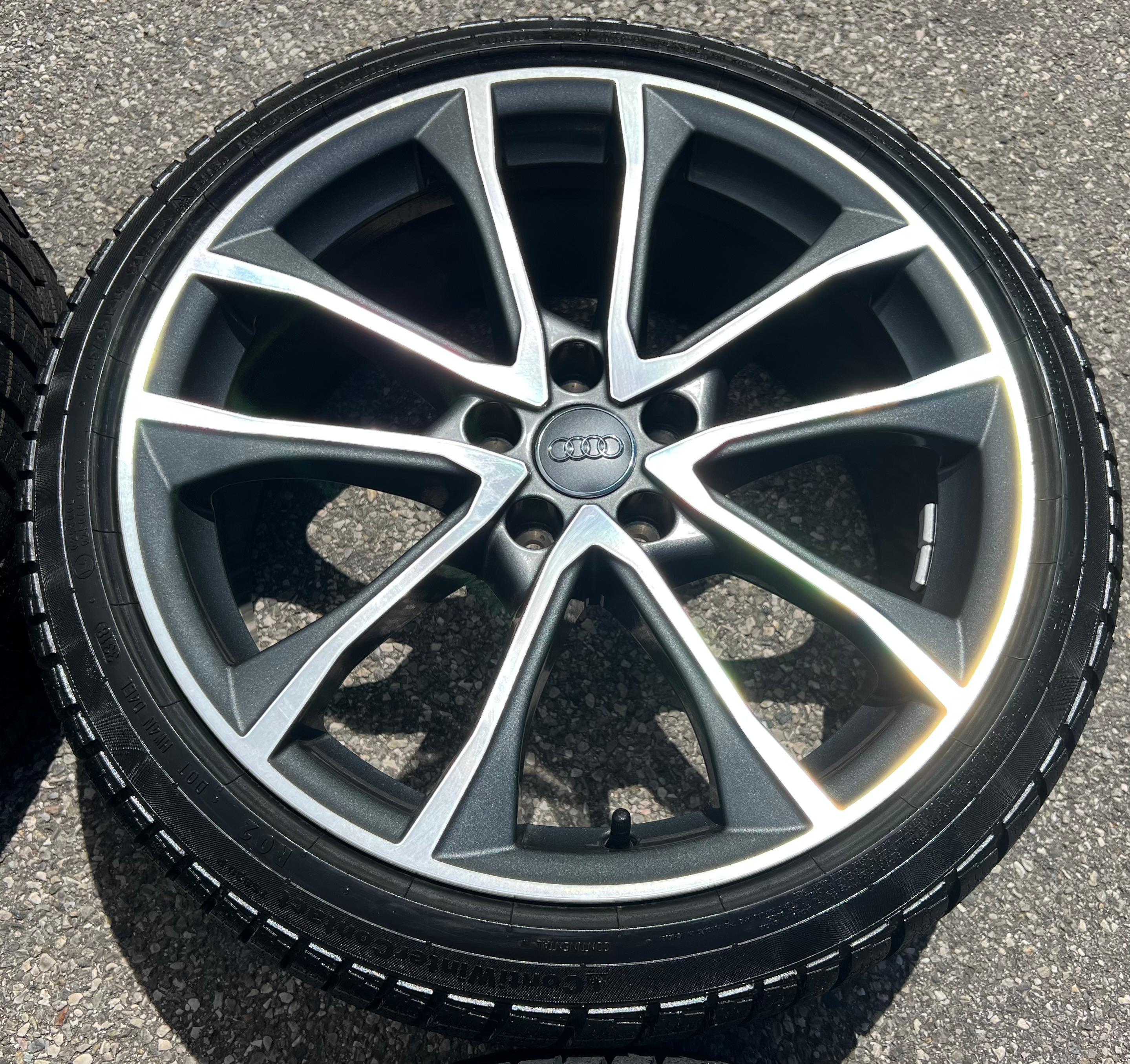 4 ROUES D'HIVER ORIGINALES 19" EN ALUMINIUM AUDI A4 S4 8W B9 8W0601025BF 245/35R19 93W CONTI