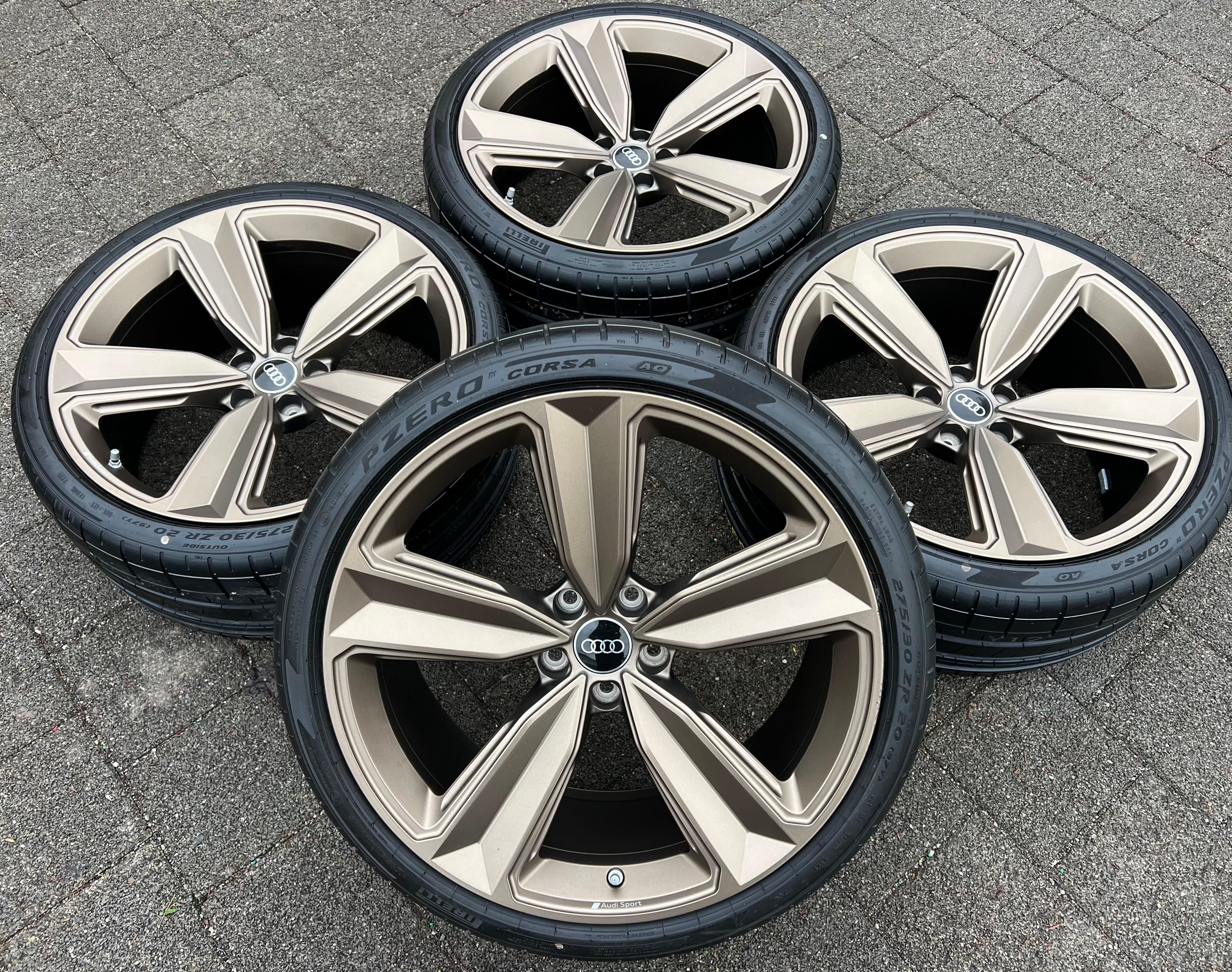 4 ORIGINAL 20" ALU SOMMERRÄDER AUDI RS4 8W B9 RS5 F53 8W0601025CS 275/30R20 97Y