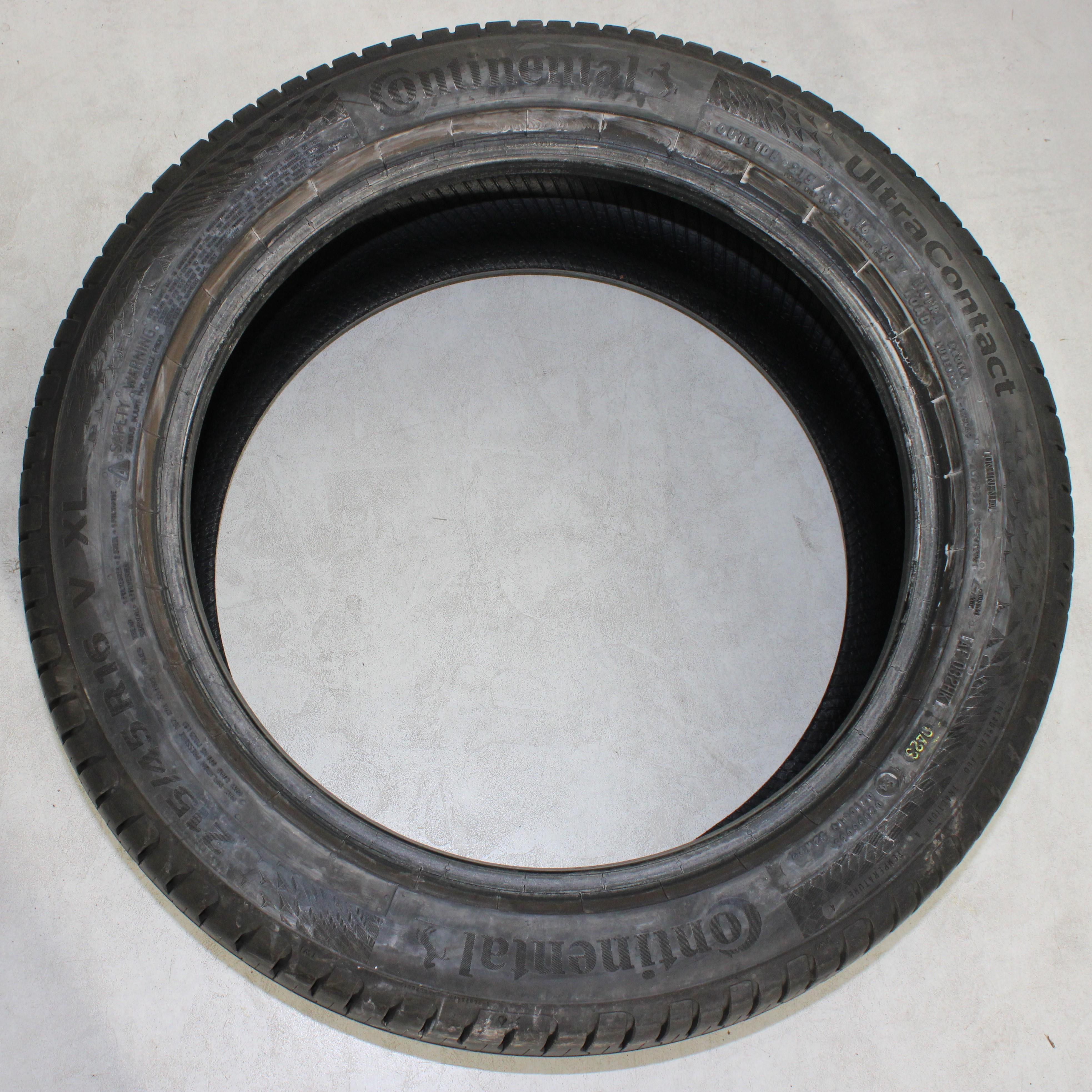 1 neumático de verano Continental UltraContact 215/45R16 90V, 6 mm, 2023 XL