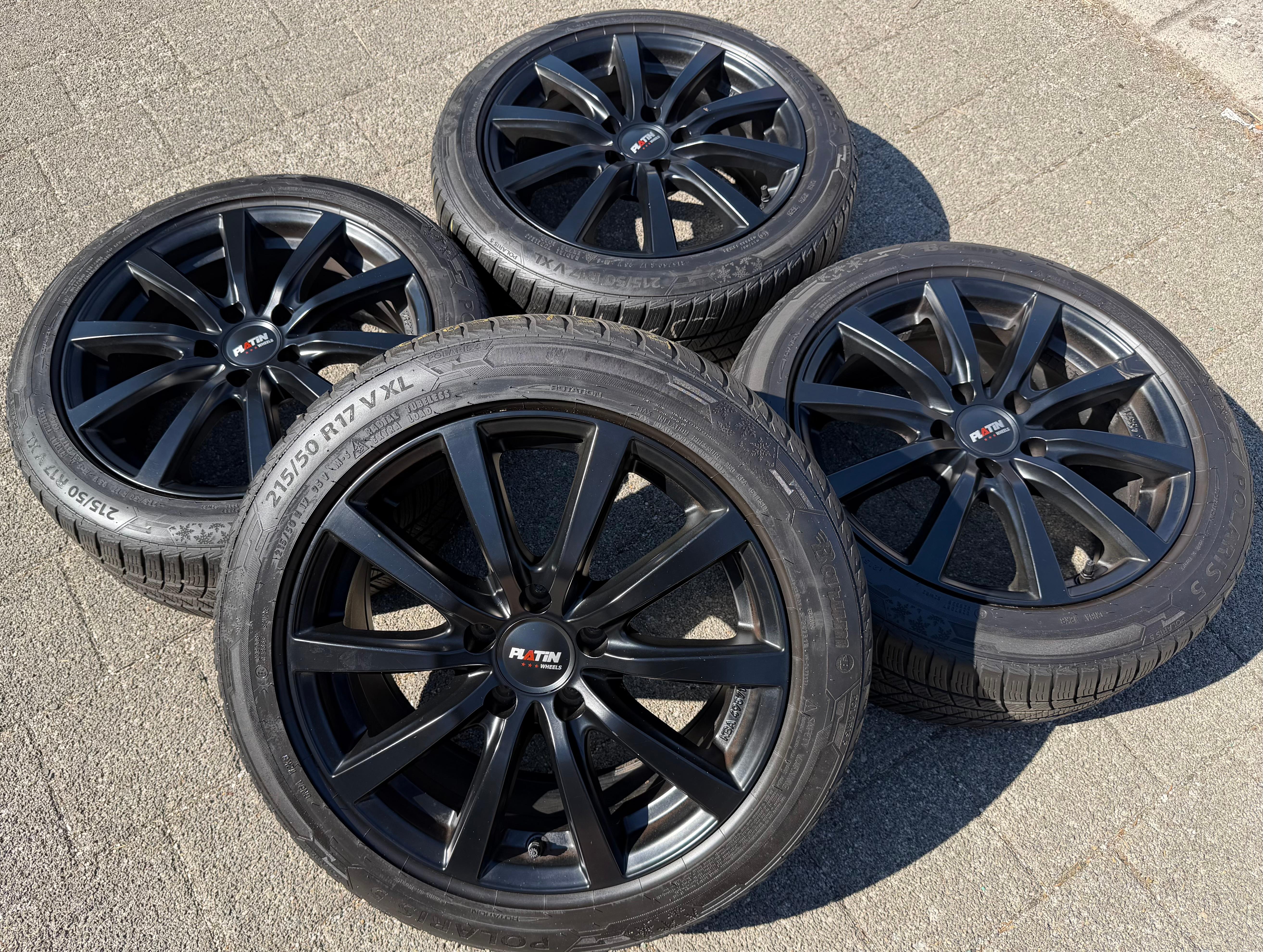 4 Alu 17" Winterräder Mercedes E-Klasse W212 215/50R17 95V Barum